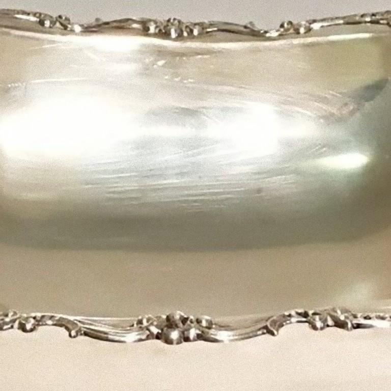 European Sublime Silver Fruit Bowl, 20th Century