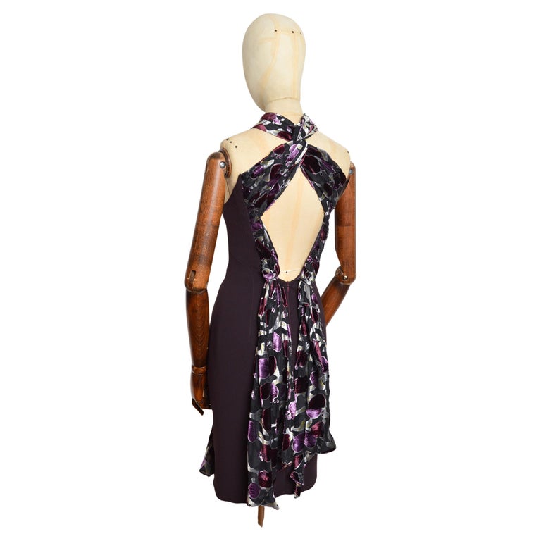 dark purple backless dress Dark Purple Mermaid Spaghetti Straps Long Satin Prom Dress