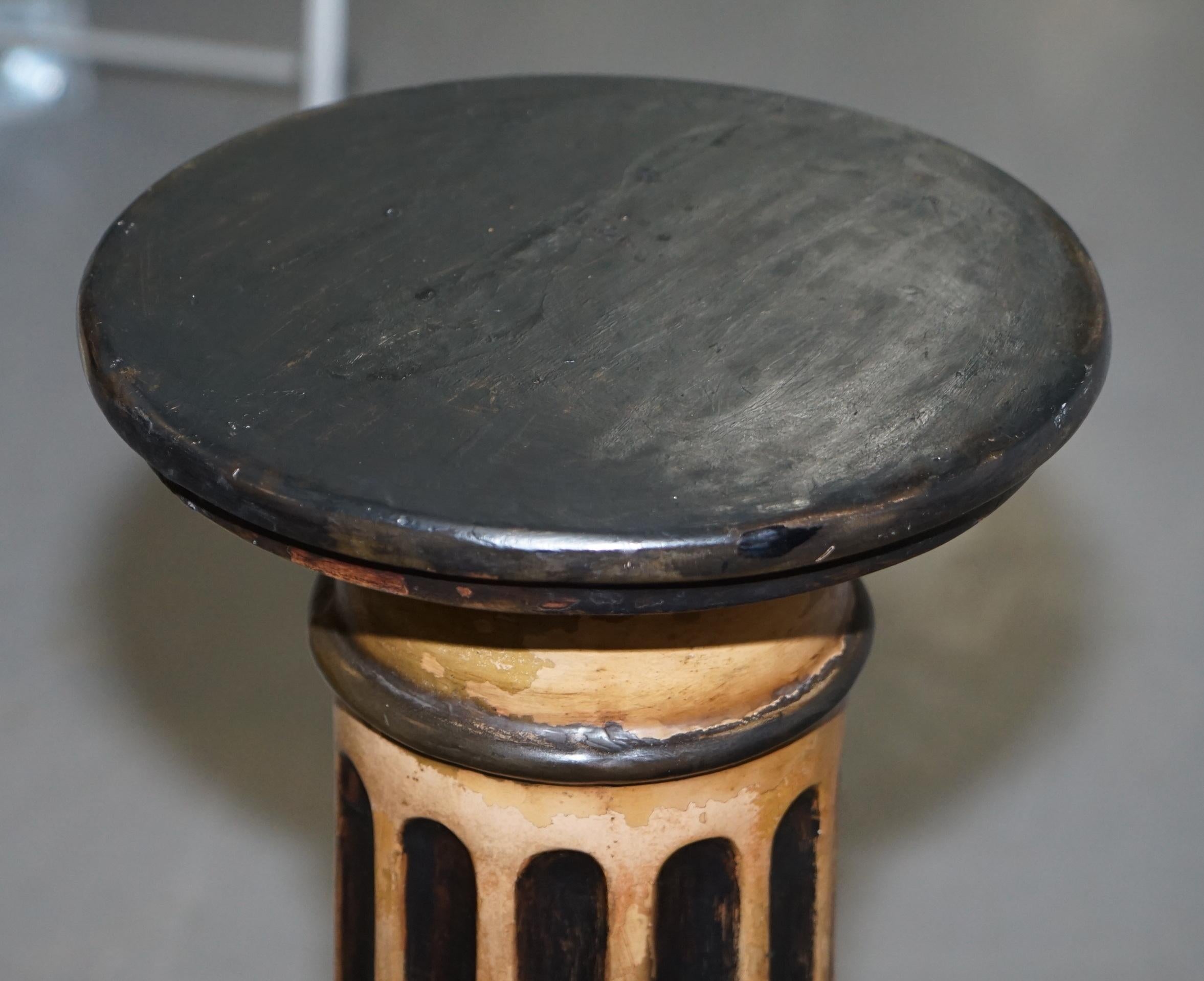 Sublime Victorian Corinthian Pillar Pedestal Stand Displaying Busts and Antiques 1