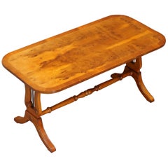 Sublime Mesa Baja Vintage Bevan Funnell Ovalada de Madera de Tejo Rebabas Parte de la Suite