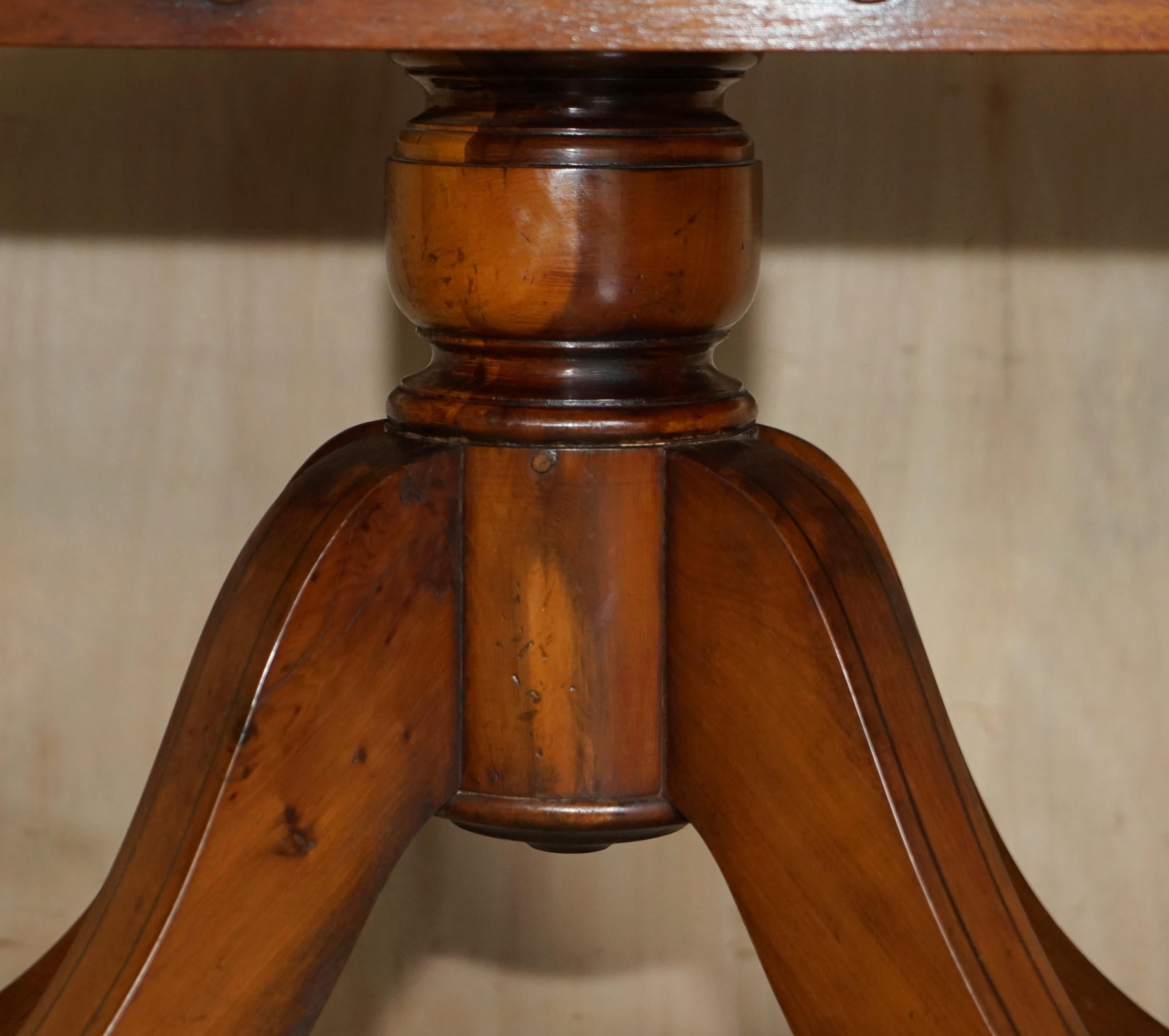 Sublime Vintage Bevan Funnell Oval Burr Yew Wood Coffee Table with