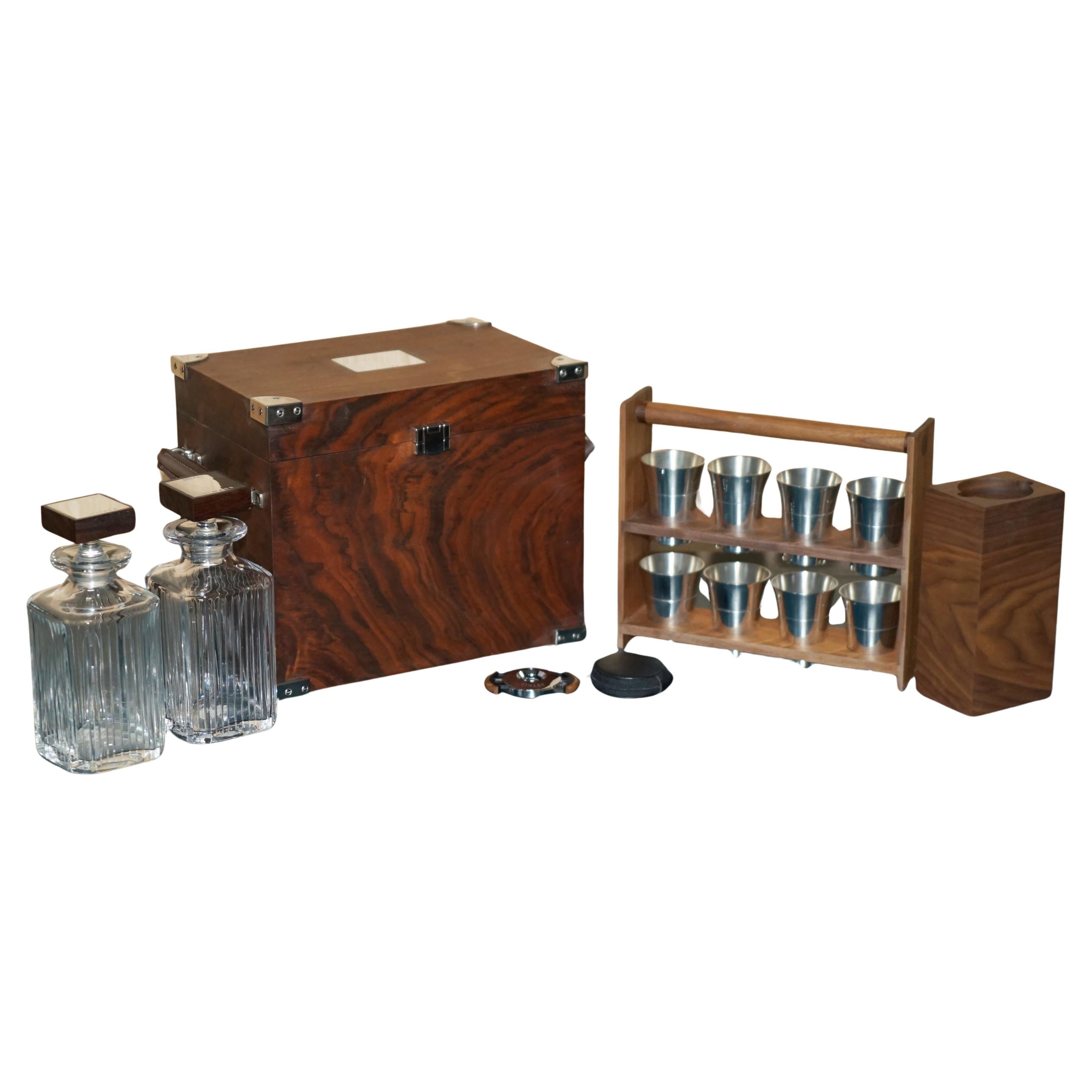 SUBLIME ViSCOUNT DAVID LINLEY STERLING SILVER GENTLEMANS SHOOTING COMPENDIUM For Sale