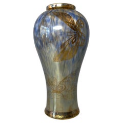 Sublime Wedgwood Ordinary Lustre Butterflies Baluster Porcelain Vase #Z4830