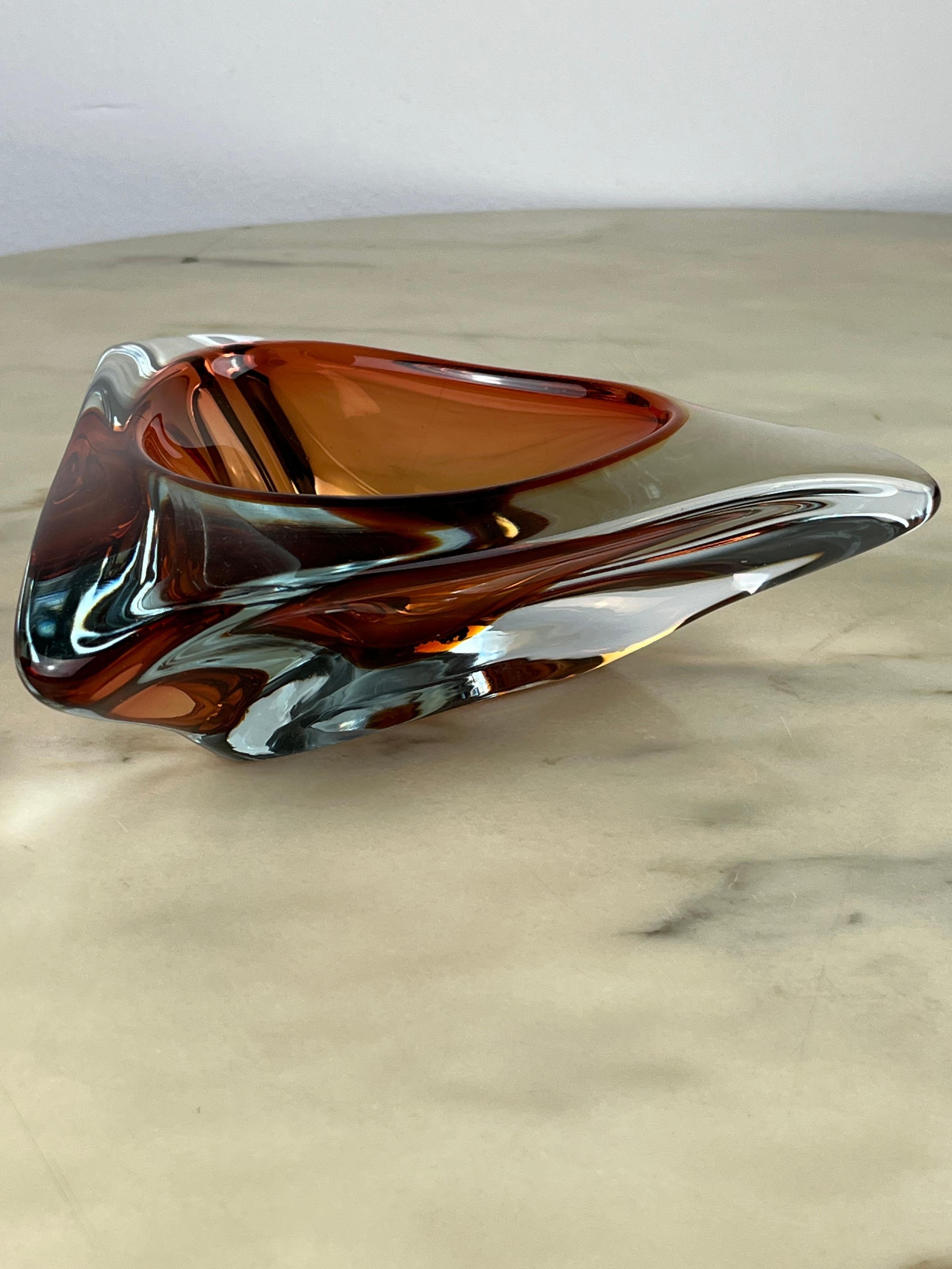 Submerged Glass Ashtray from Murano, Italy, 1970s For Sale 1