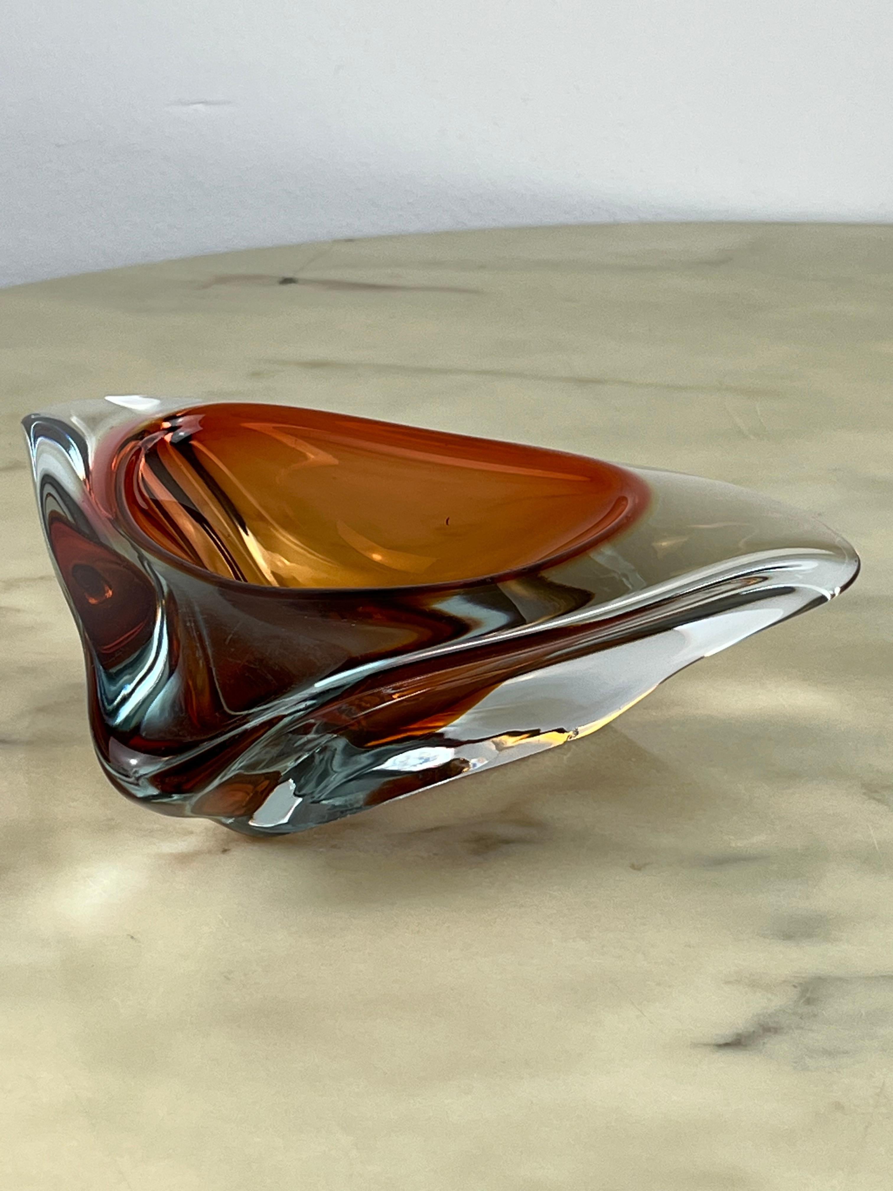 Submerged Glass Ashtray from Murano, Italy, 1970s For Sale 3