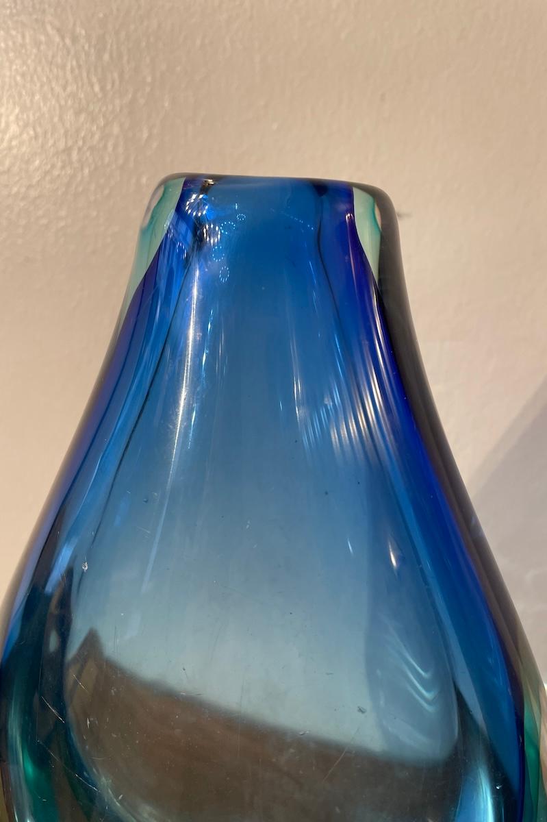 Vetro Submerged glass vase by Flavio Poli for Seguso