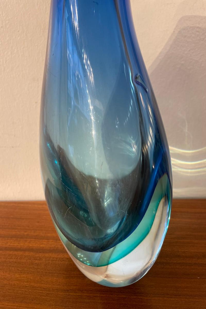Submerged glass vase by Flavio Poli for Seguso 1