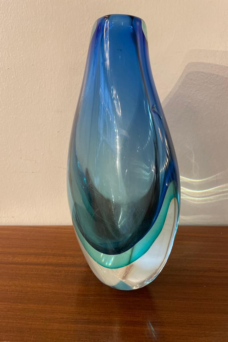Submerged glass vase by Flavio Poli for Seguso 2