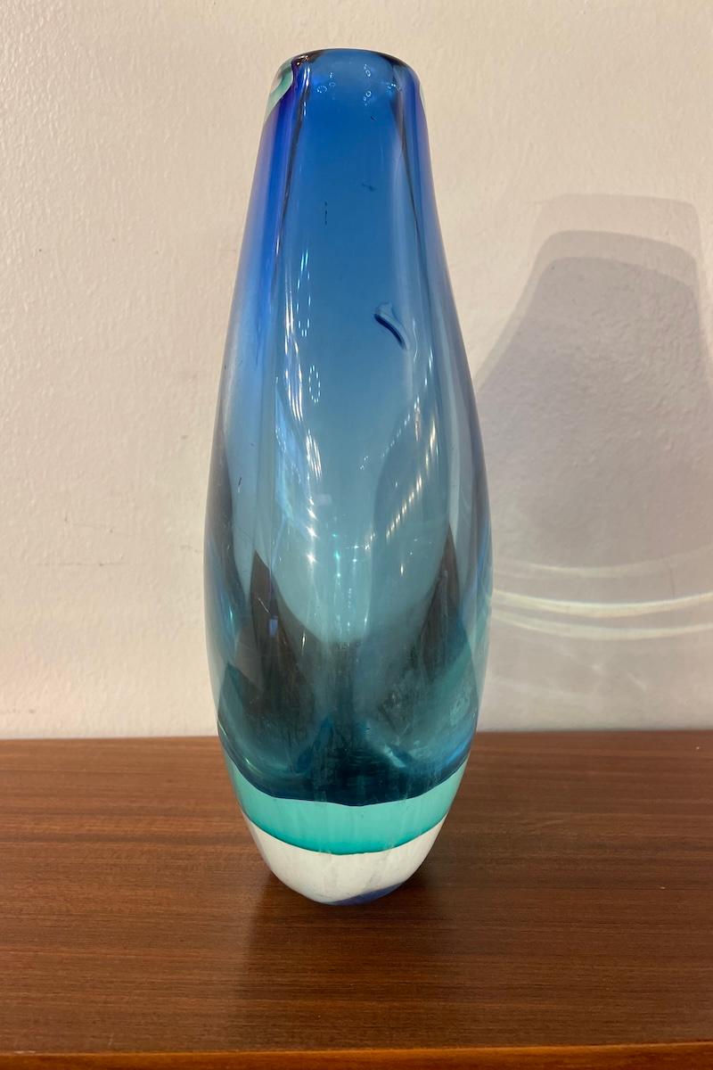 Submerged glass vase by Flavio Poli for Seguso 3