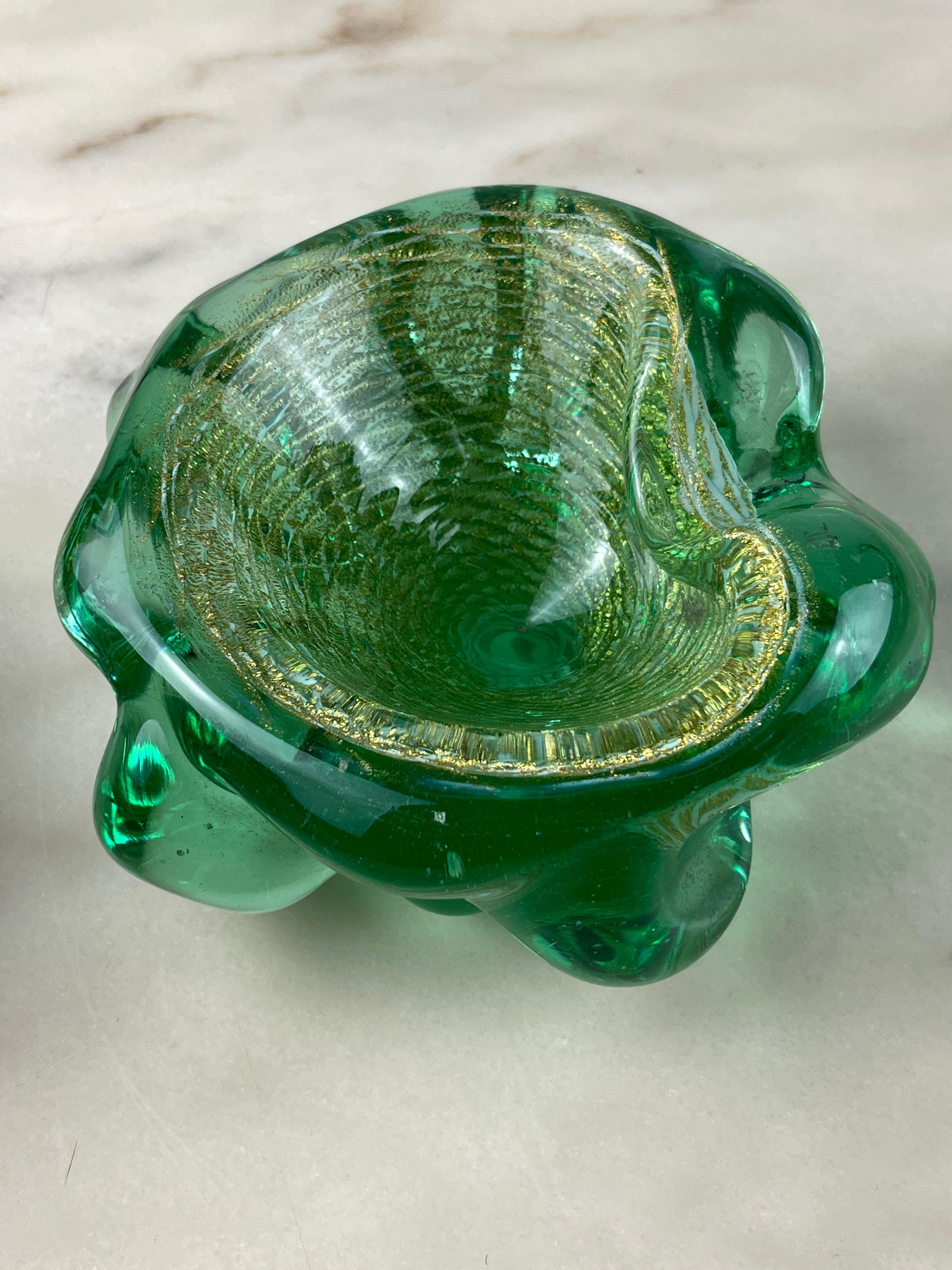Submerged Murano Glass Ashtray, attributed to Barovier & Toso, Italy, 1970s For Sale 1