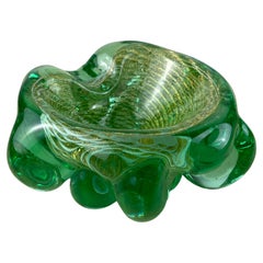 Cendrier en verre de Murano immergé, attribué à Barovier & Toso, Italie, 1970