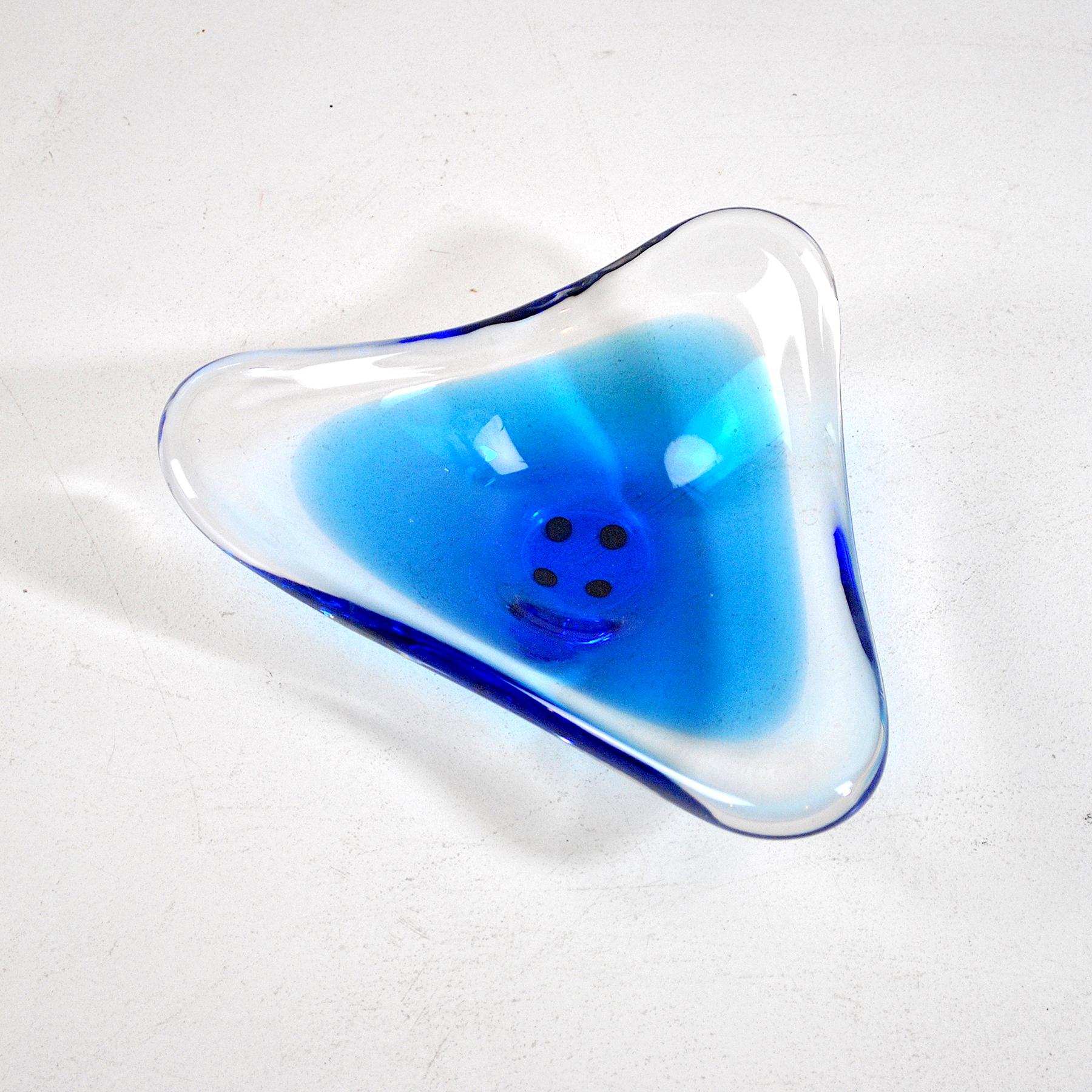 Mid-20th Century Submerged Murano Glass Italian Midcentury Empty Pockets 1960s