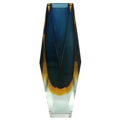 Submerged Murano Glass Vase Design Flavio Poli, 1960s