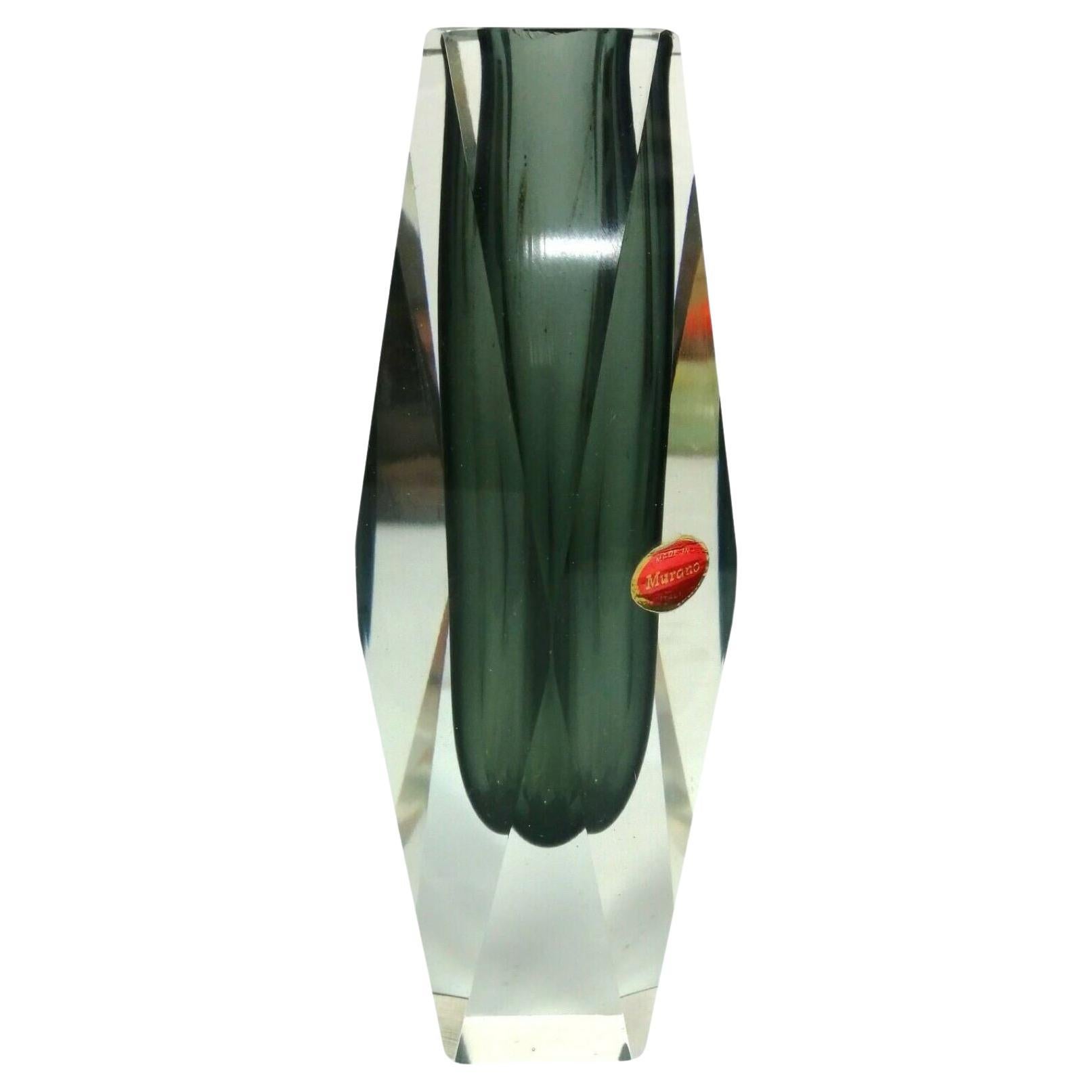 Submerged Murano Glass Vase Design Flavio Poli, 1960s