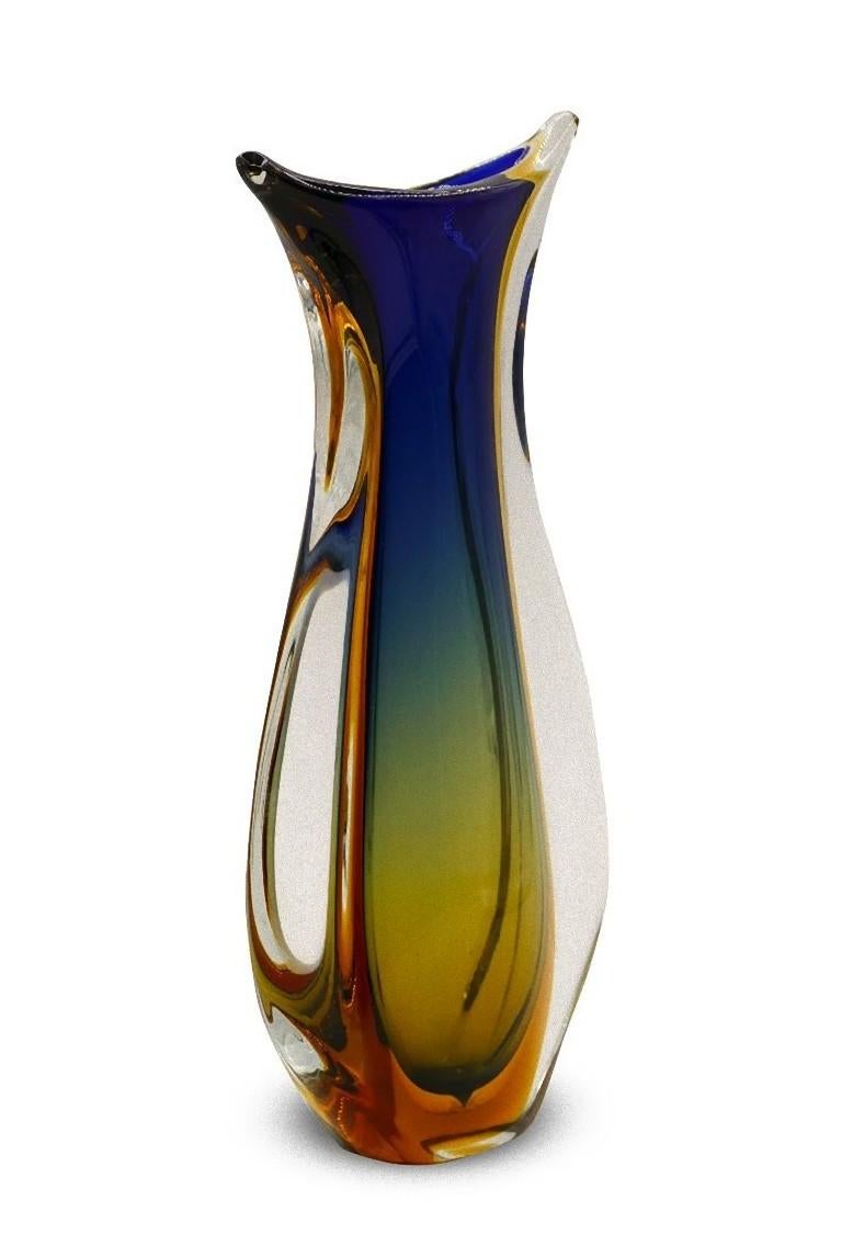 Submerged Murano Vase by Flavio Poli, Italy, 1960s In Good Condition In Roma, IT