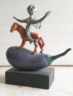 Unschuldiges Leben, figurative Bronze eines zeitgenössischen indischen Künstlers "Auf Lager".