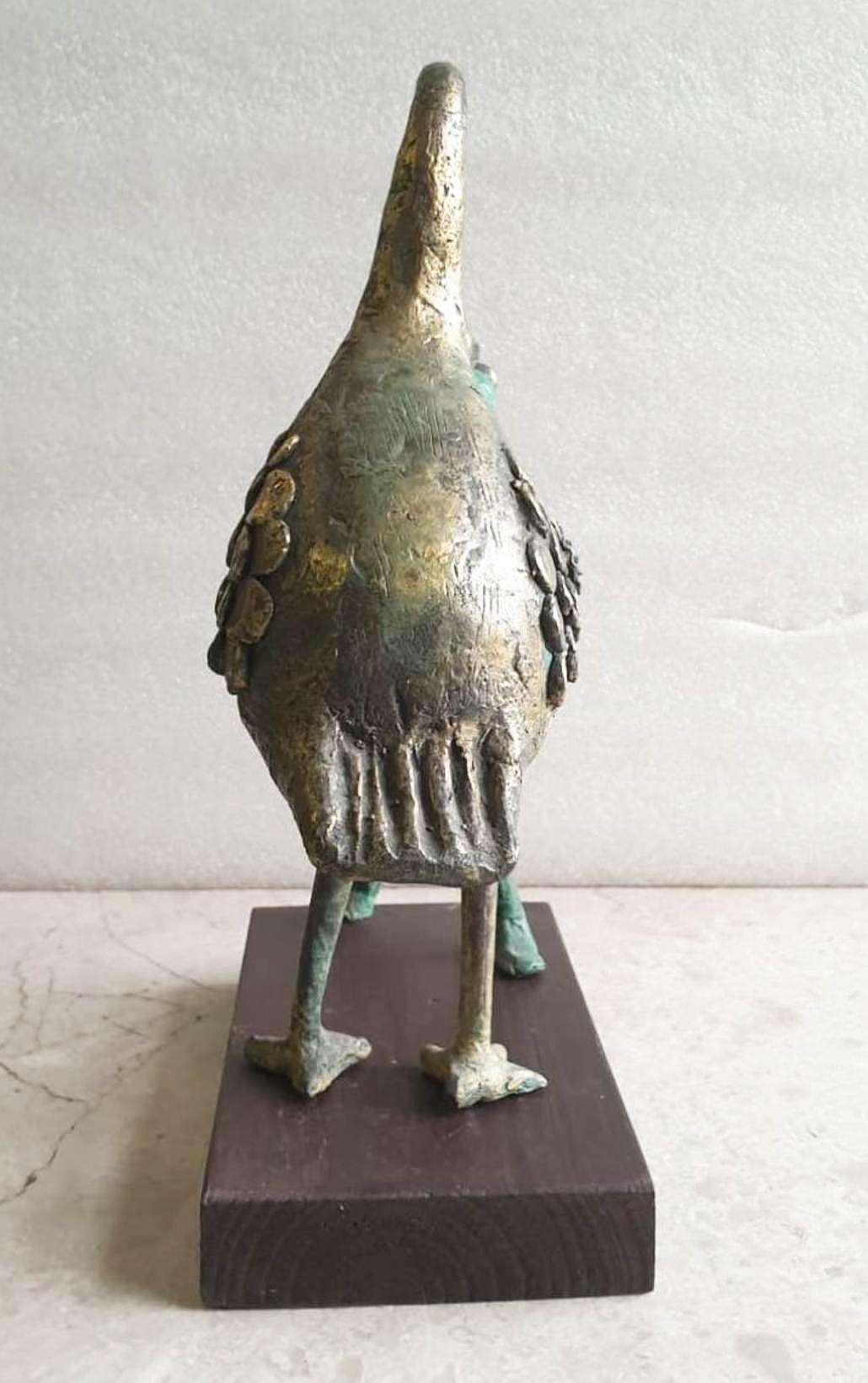 Life innocent, bronze figuratif de l'artiste indien contemporain « en stock » - Contemporain Sculpture par Subrata Biswas