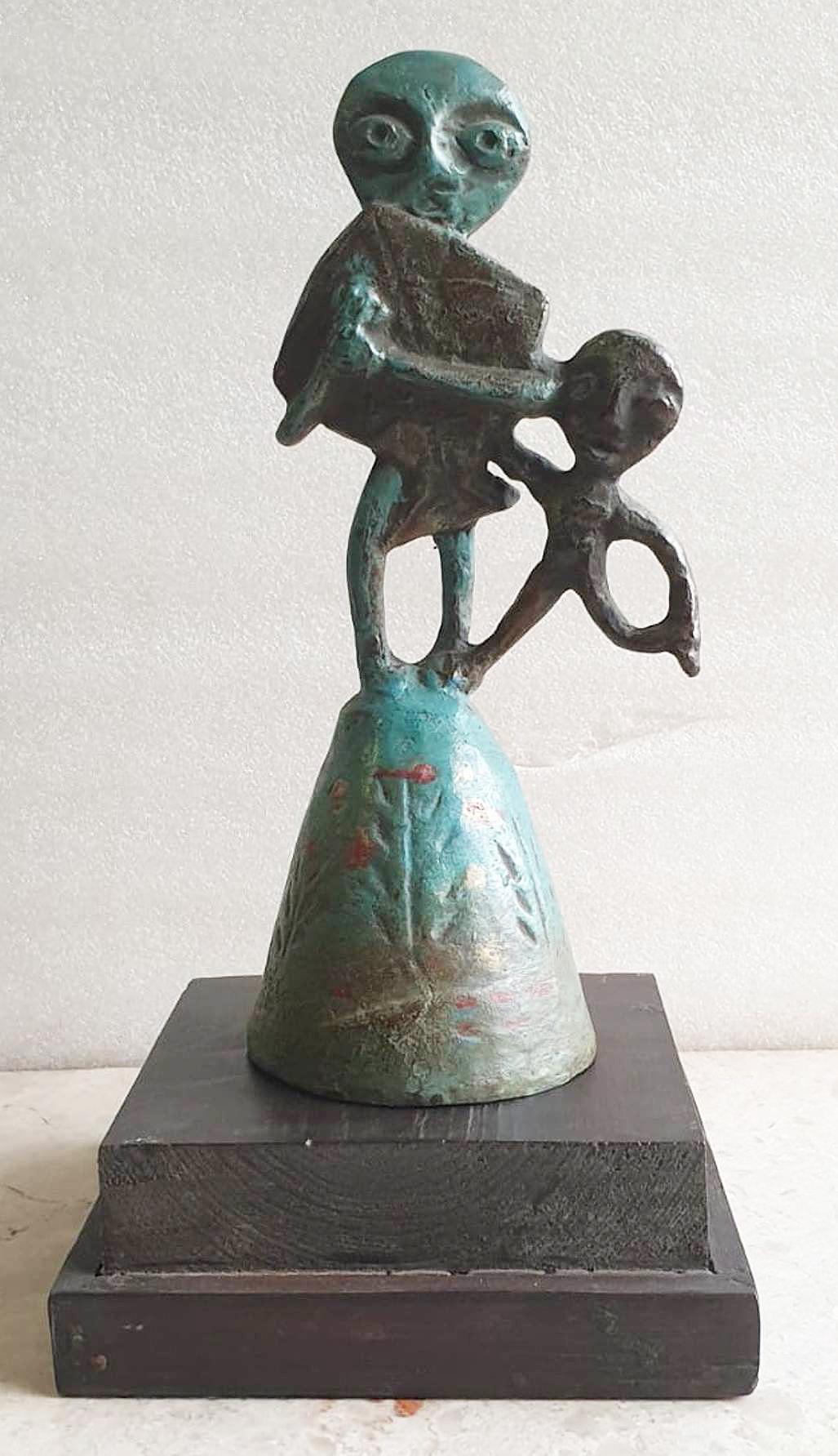 Innocent Life, Figurative Bronze by Contemporary Indian Artist 