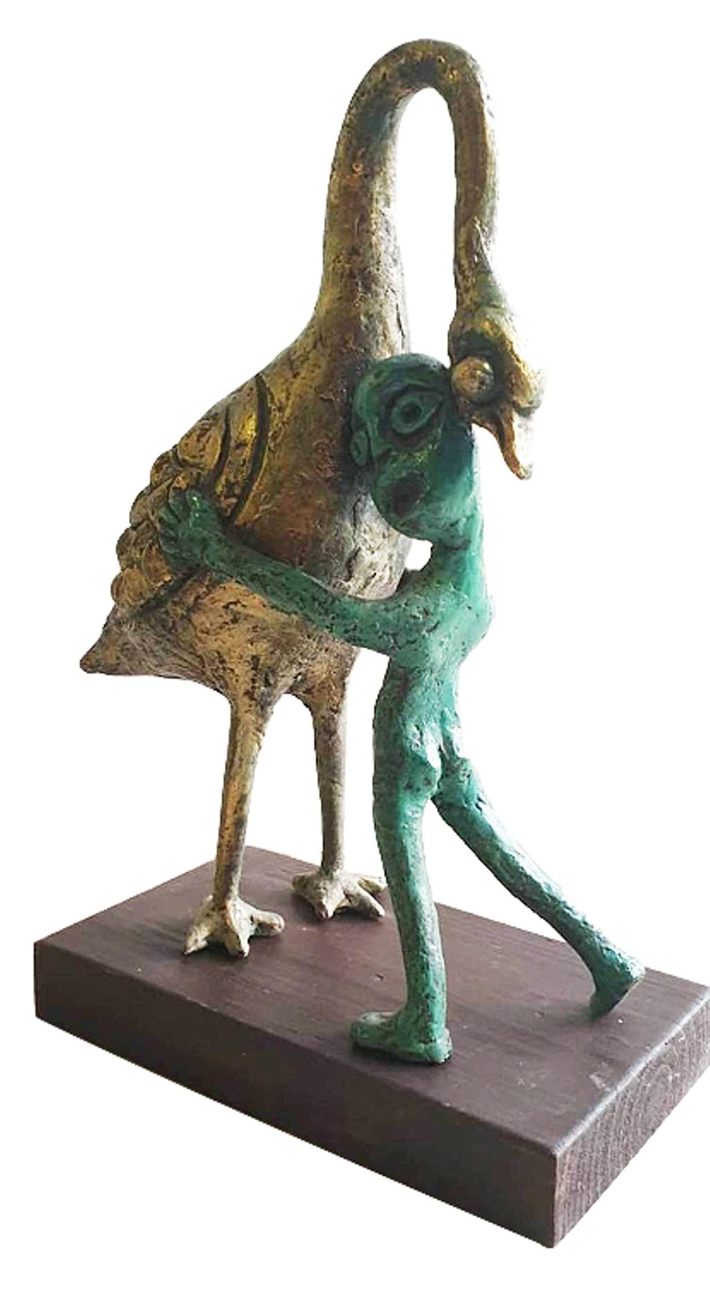 Subrata Biswas - Innocent Life
Bronze, H 9.5 x W 7 x D 3 inches

Style : The motive of a child in its most basic form appears quite repeatedly in the works of Subrata Biswas. The elementary human form representing the child complements innocence,