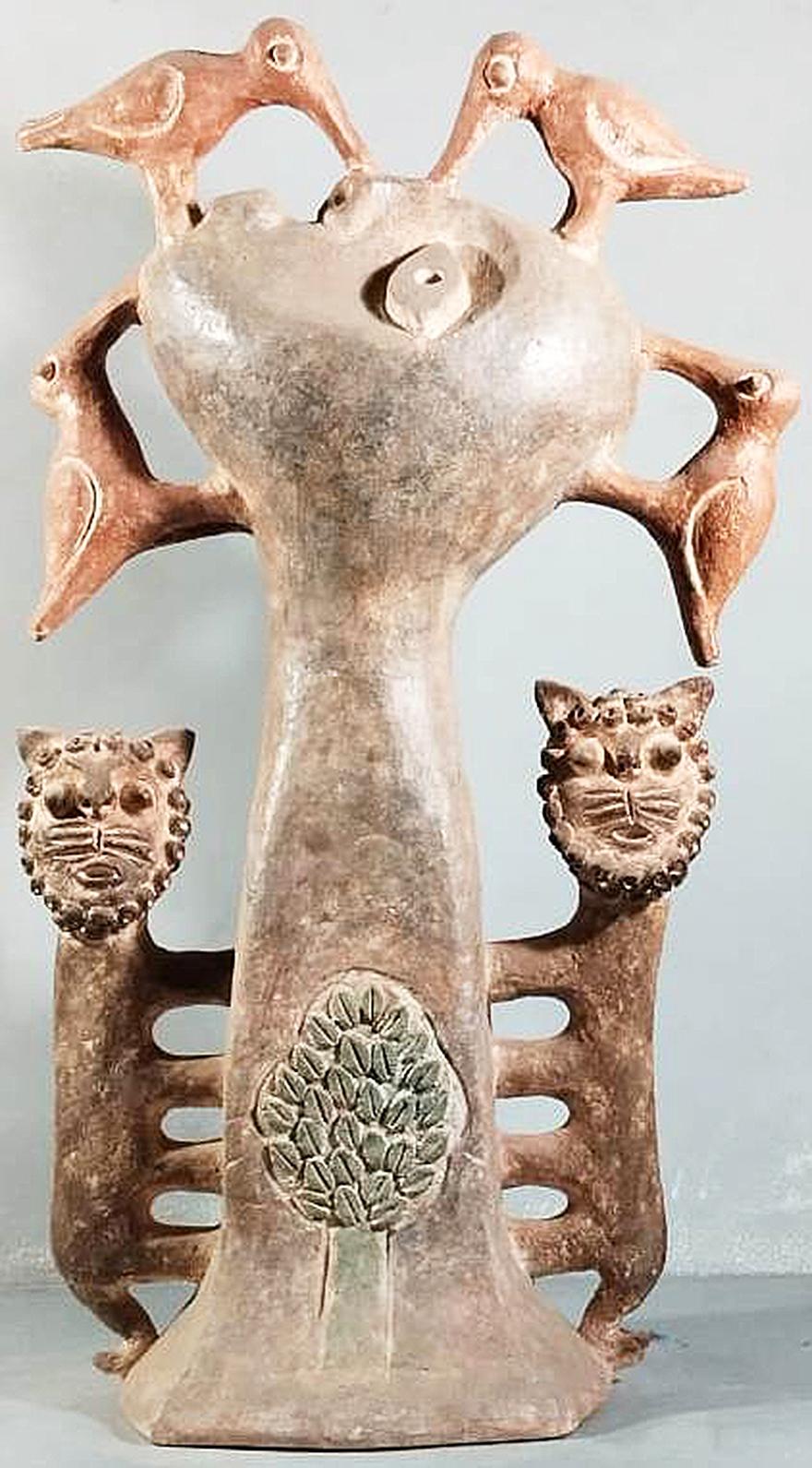 Senza titolo, Figurativo, Terracotta vetrificata di artista indiano "In magazzino"