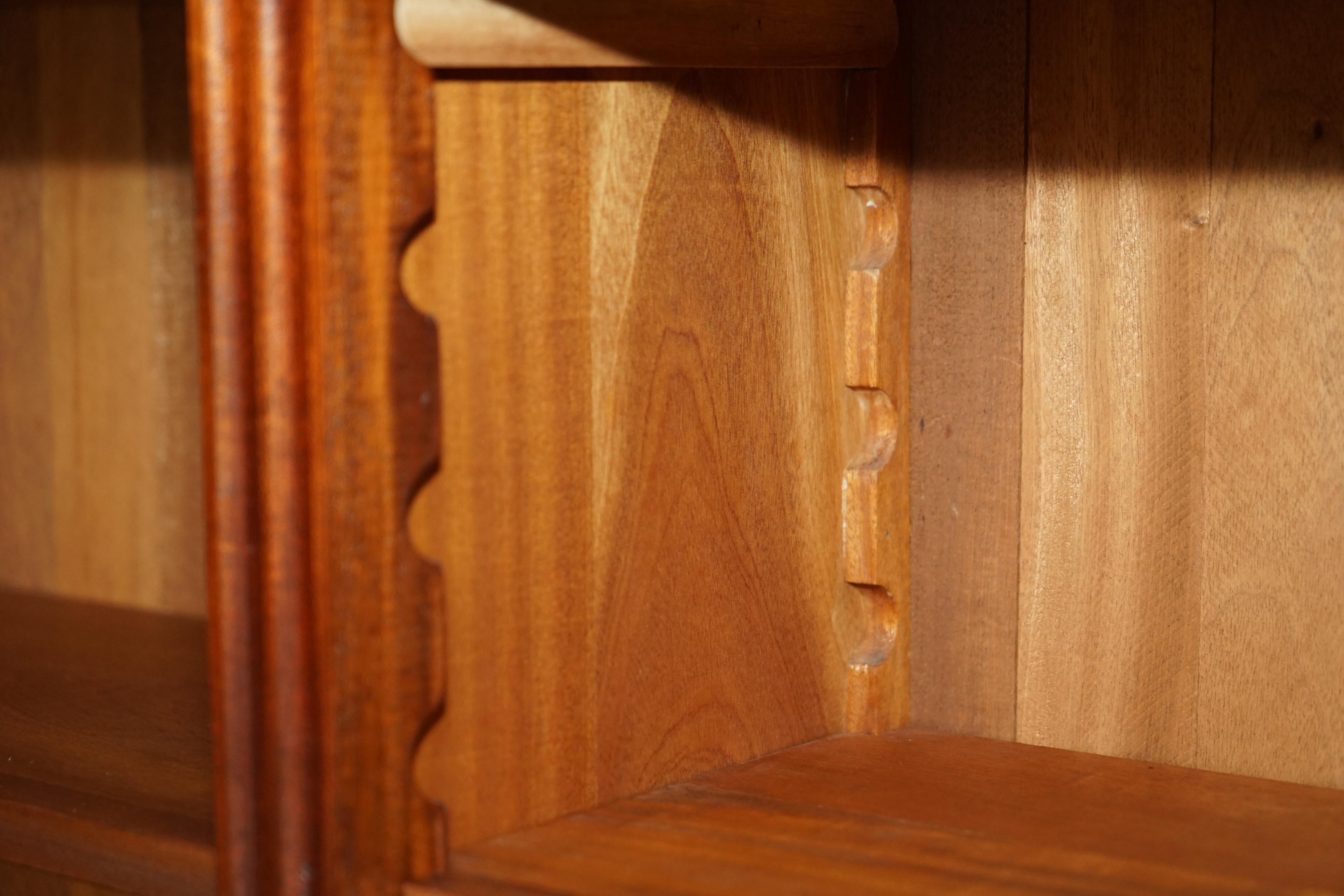 Substanital Antique Solid Hardwood Dwarf Open Library Bookcase Sideboard 4