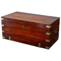 Substantial 19th Century Brass Bound Camphor Wood Trunk