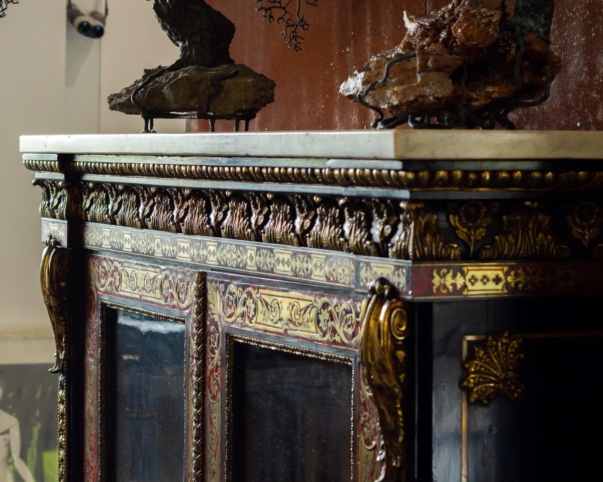 Substantial 19th Century French Boulle Glazed Cabinet 7
