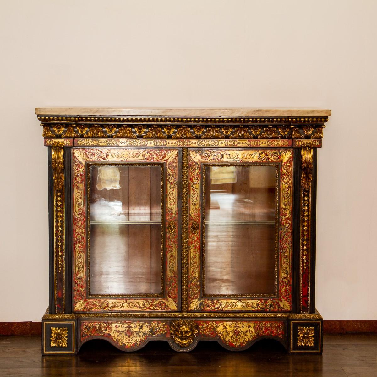 Substantial 19th Century French Boulle Glazed Cabinet 3