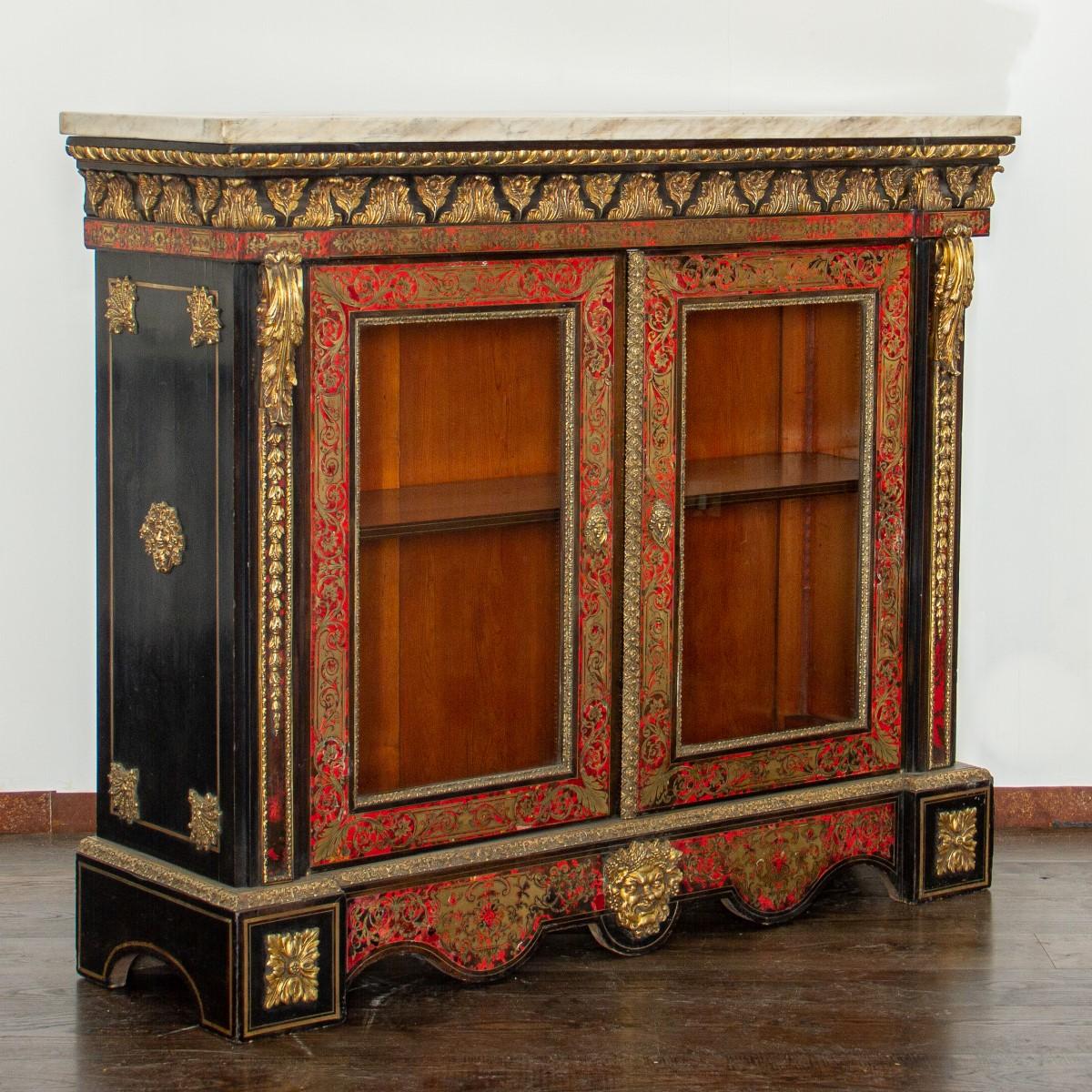 Substantial 19th Century French Boulle Glazed Cabinet 5