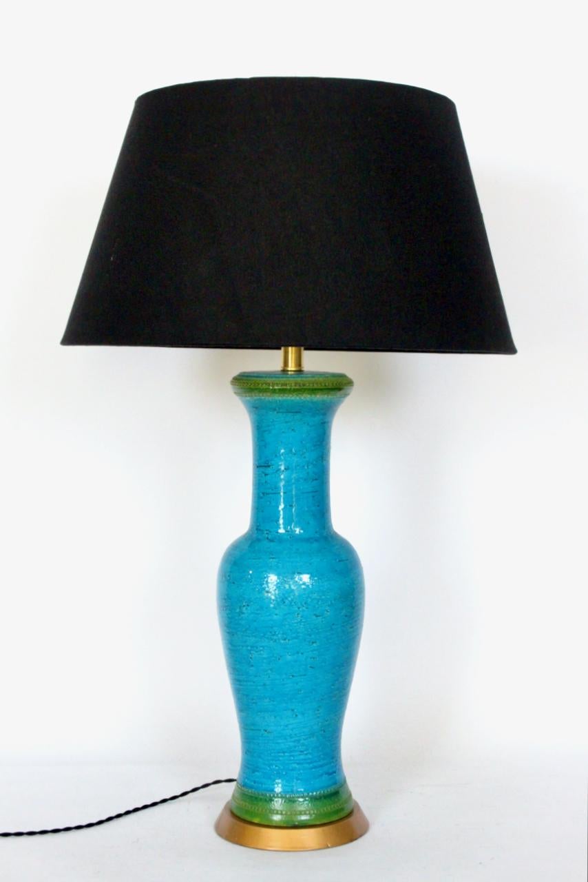 blue stripe table lamp