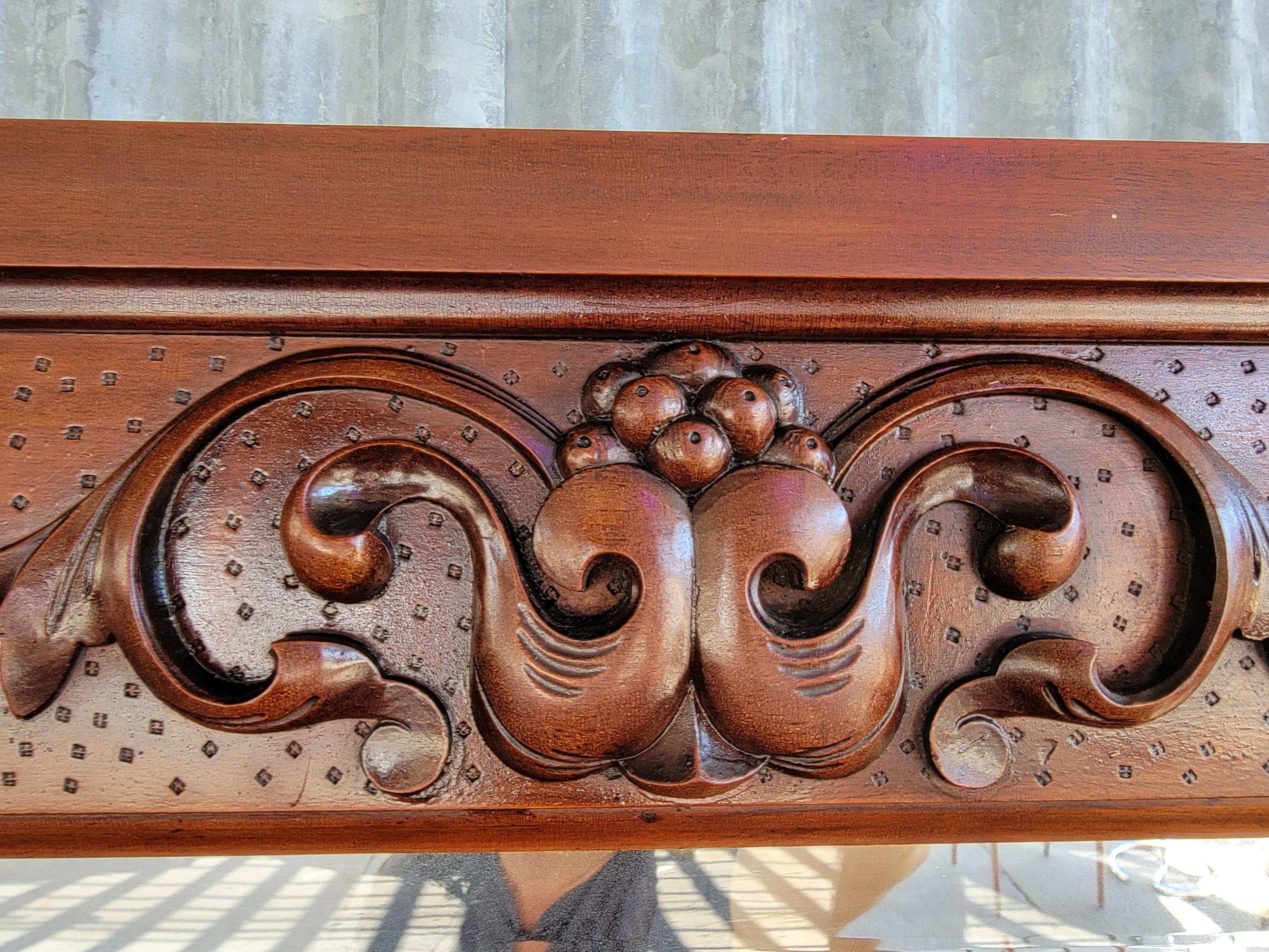 Substantial American Victorian Dresser & Beveled Mirror For Sale 4
