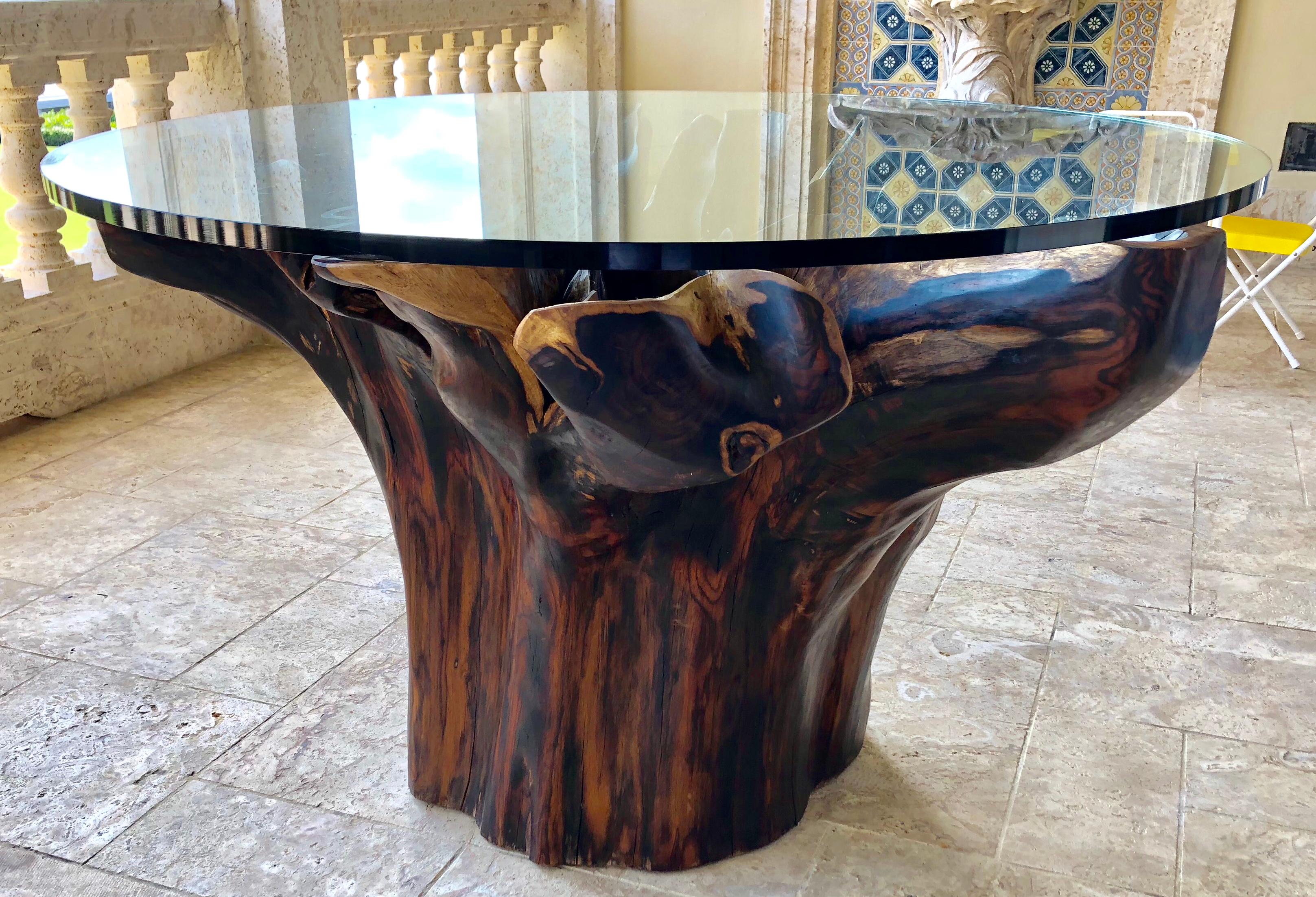 Organic Modern Substantial Ancient Rosewood Root Table Base