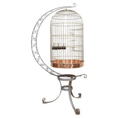 Substantial brass bird cage