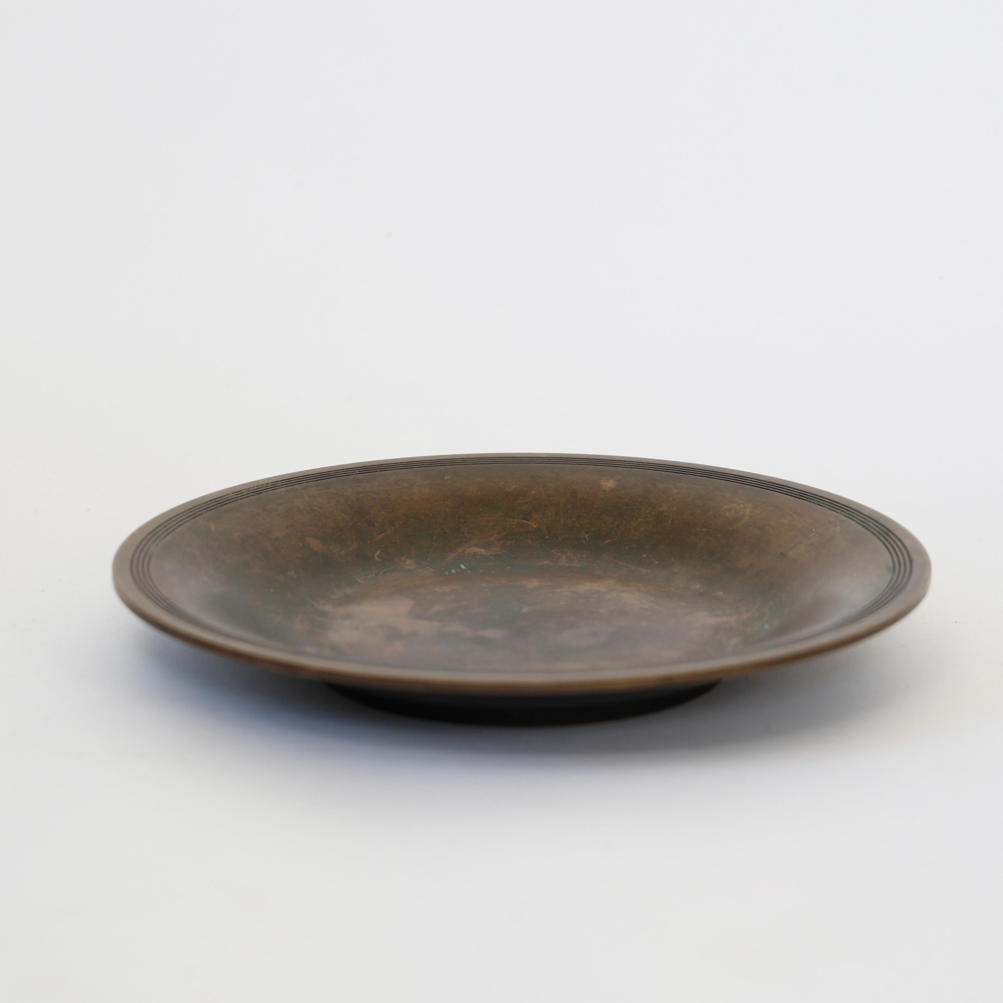 Substantial Bronze Bowl by Just Andersen, 1930s, Denmark For Sale 1