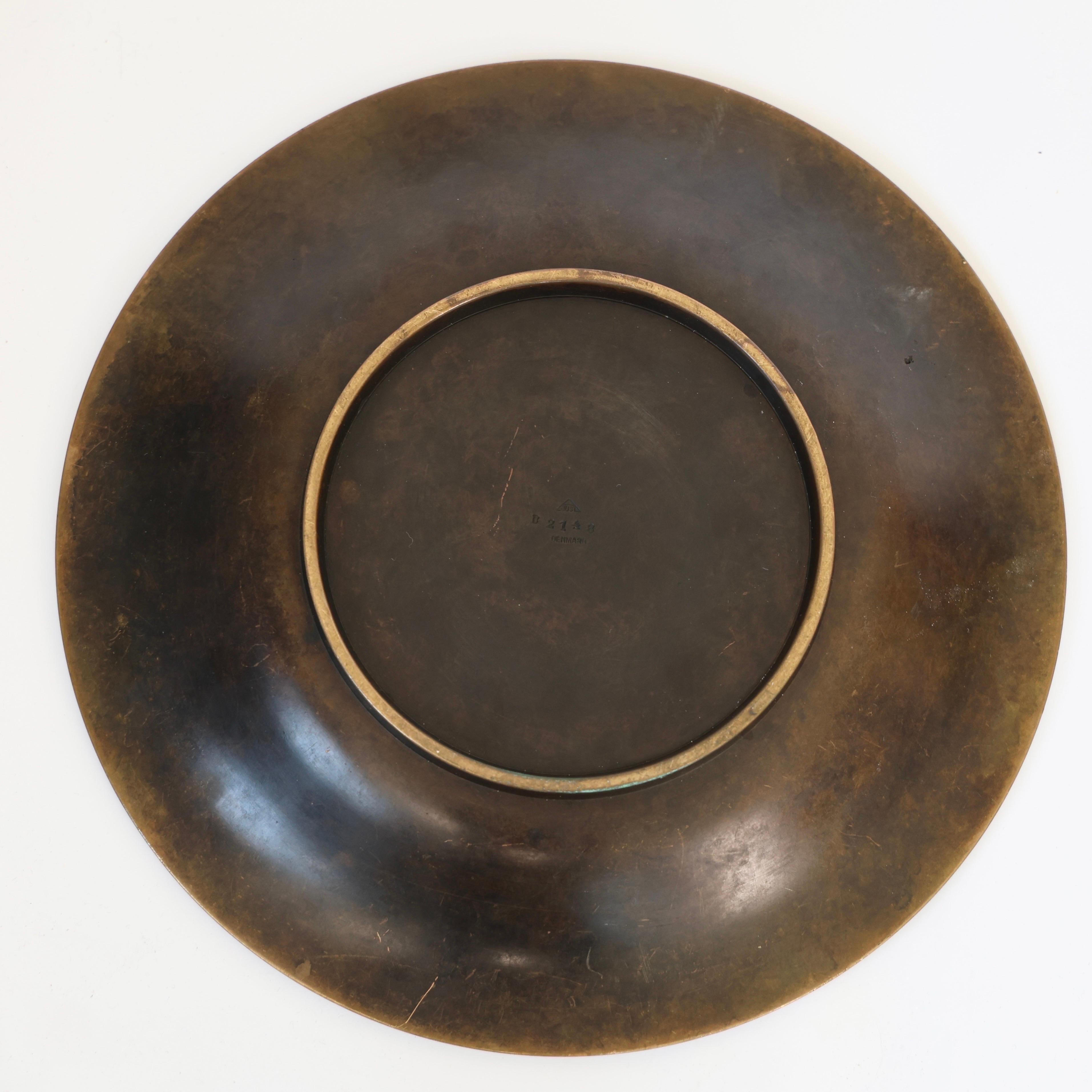 Substantial Bronze Bowl by Just Andersen, 1930s, Denmark For Sale 3