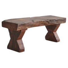 Substantial C.1940s French Brancusian Bench