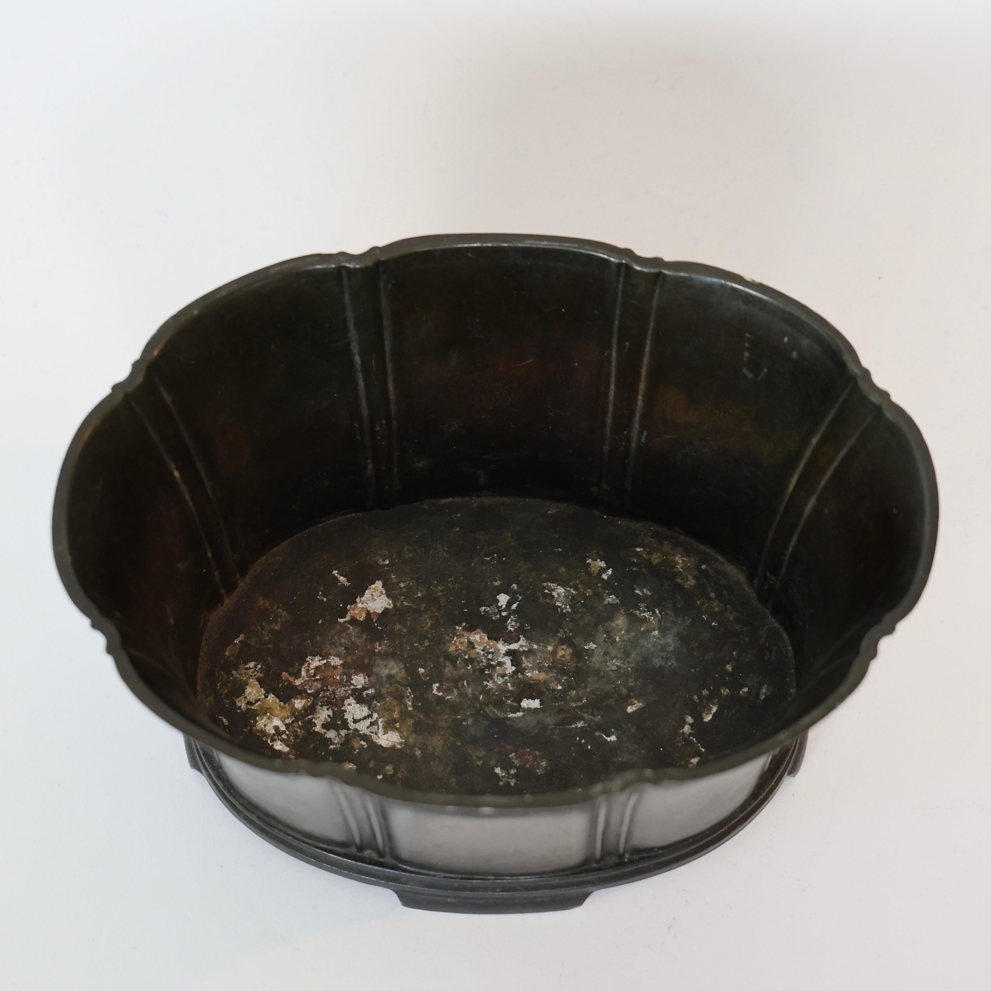 Importante Jardinière Diskometal de Just Andersen, années 1940, Danemark en vente 1