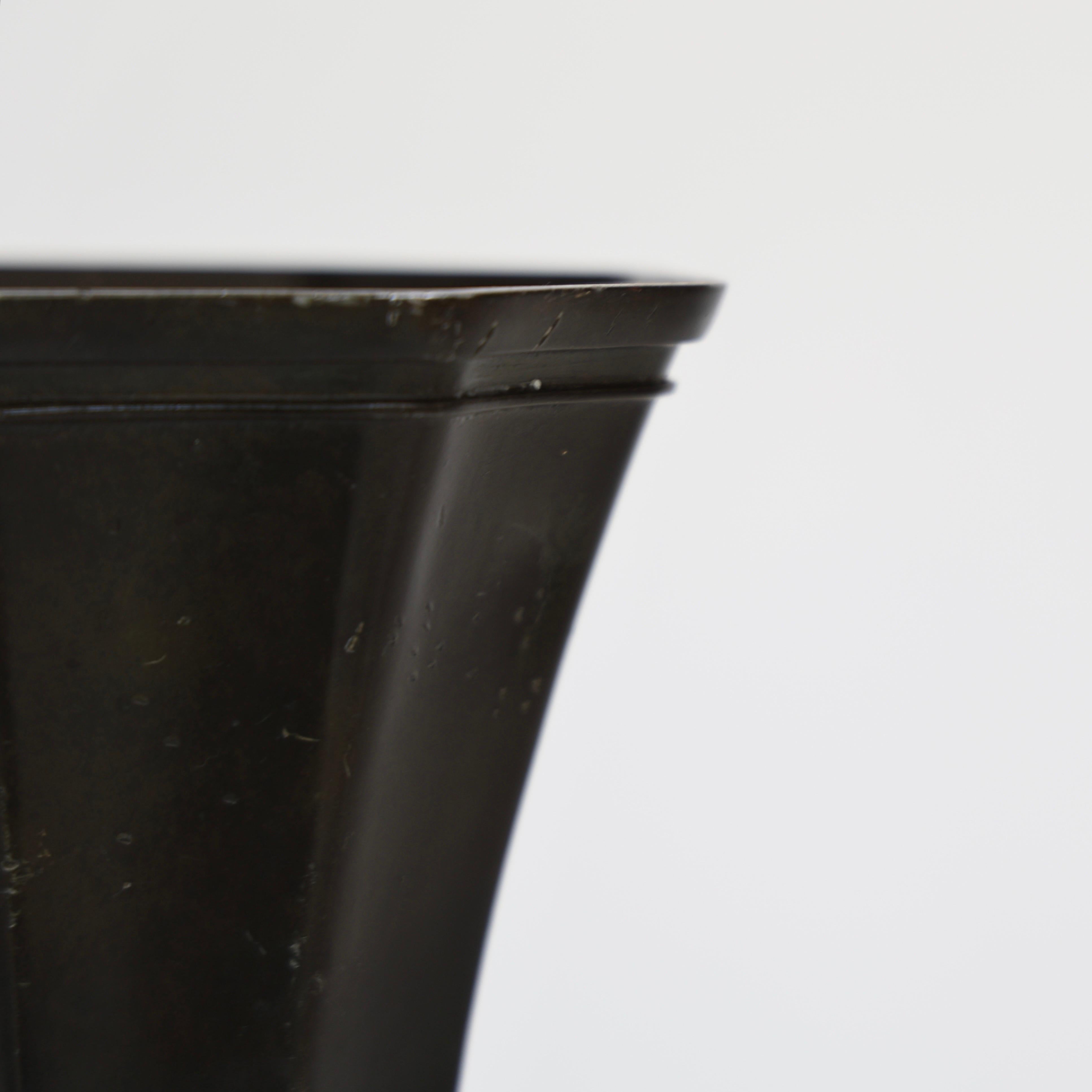 Substantial Diskometal Vase by Just Andersen, 1930s, Denmark For Sale 3