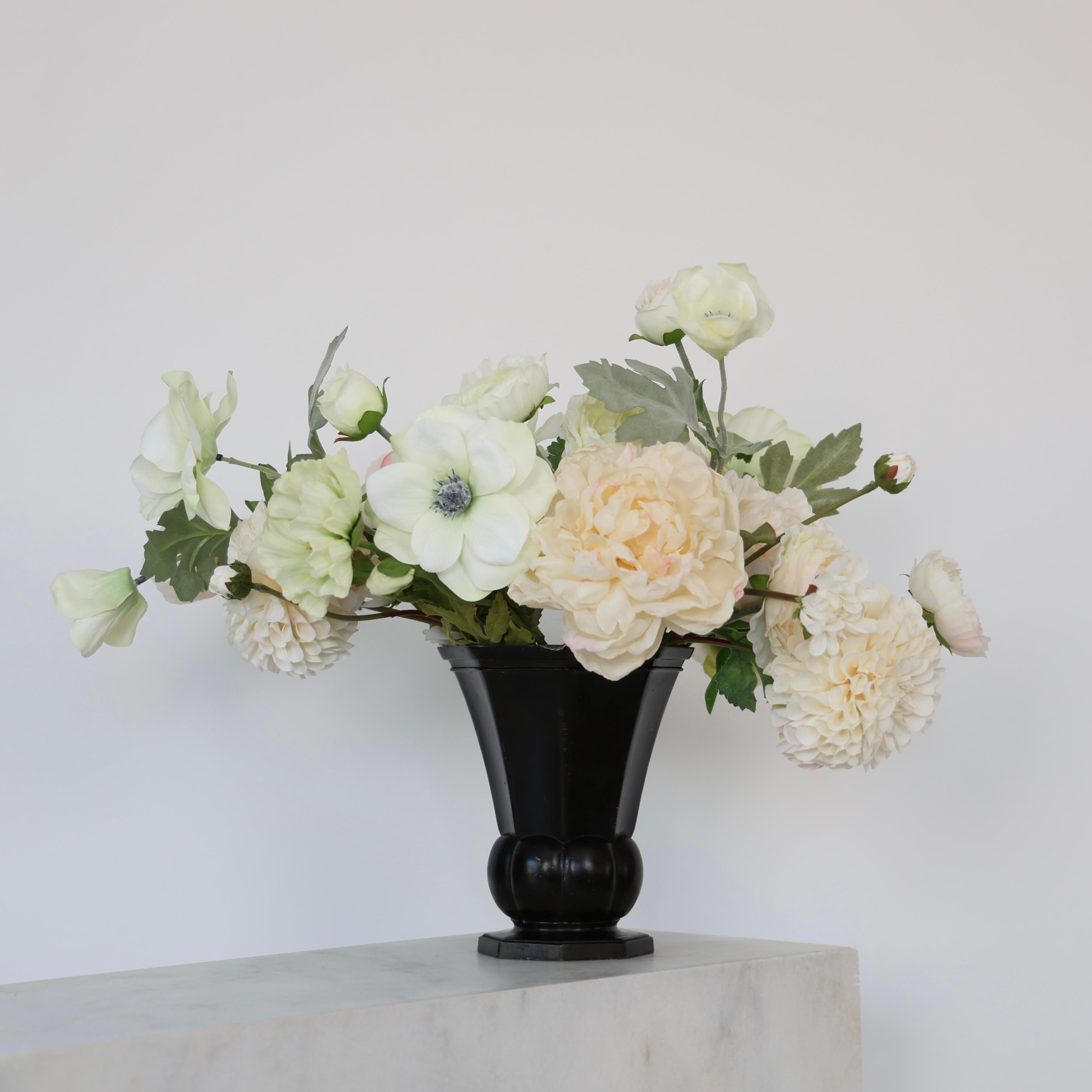 Danish Substantial Diskometal Vase by Just Andersen, 1930s, Denmark For Sale