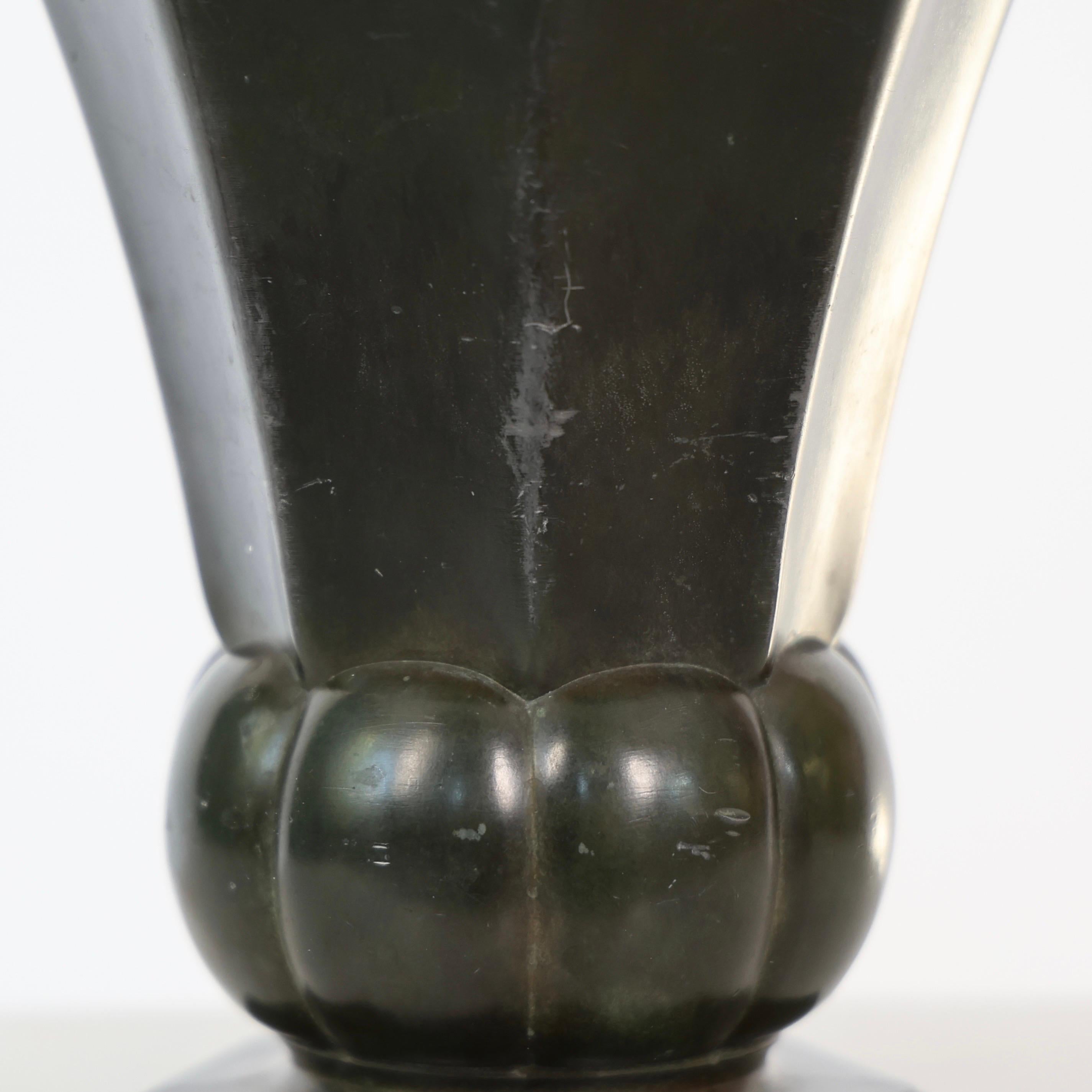 Vaso Diskometal di Just Andersen, anni '30, Danimarca in vendita 1
