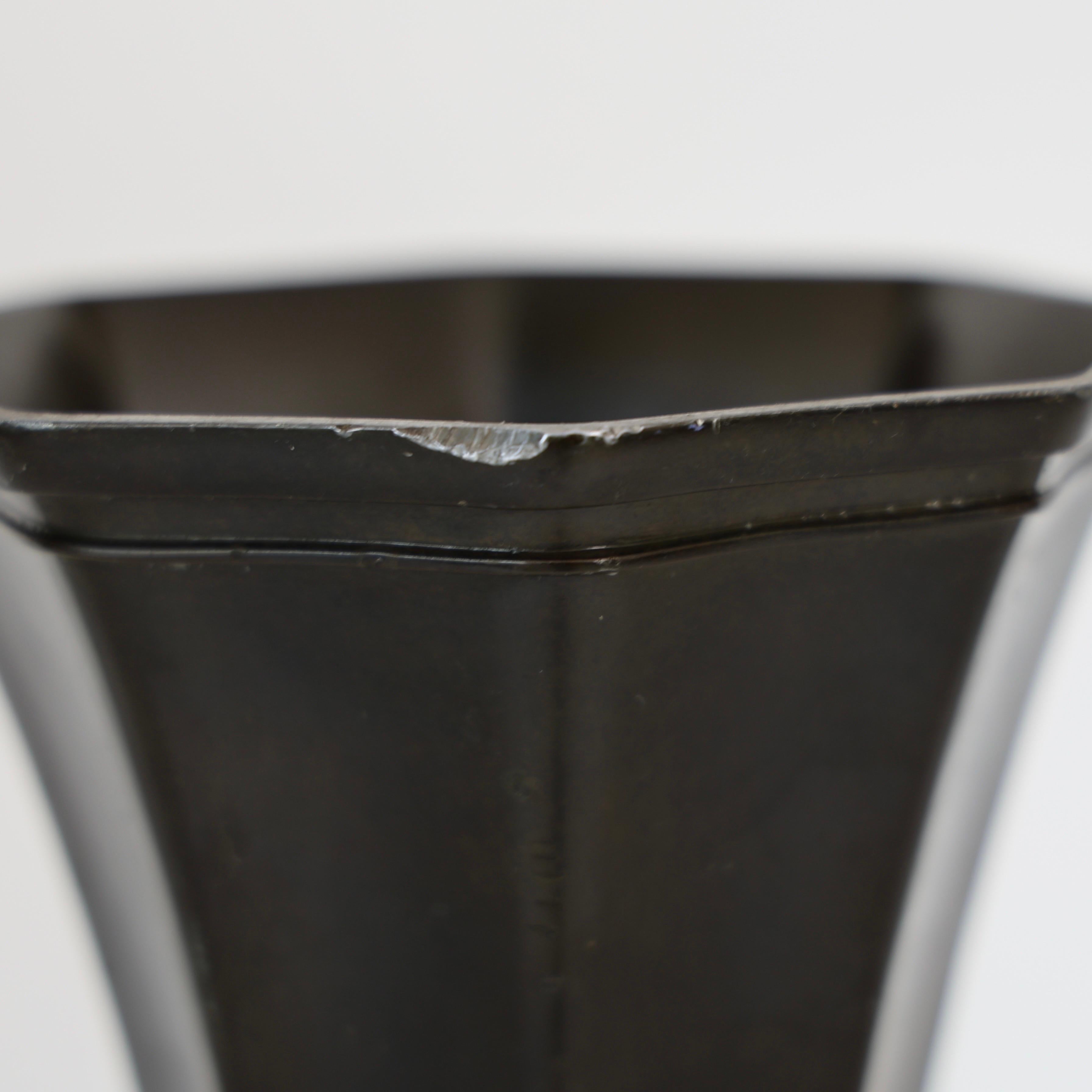 Substantial Diskometal Vase by Just Andersen, 1930s, Denmark For Sale 2