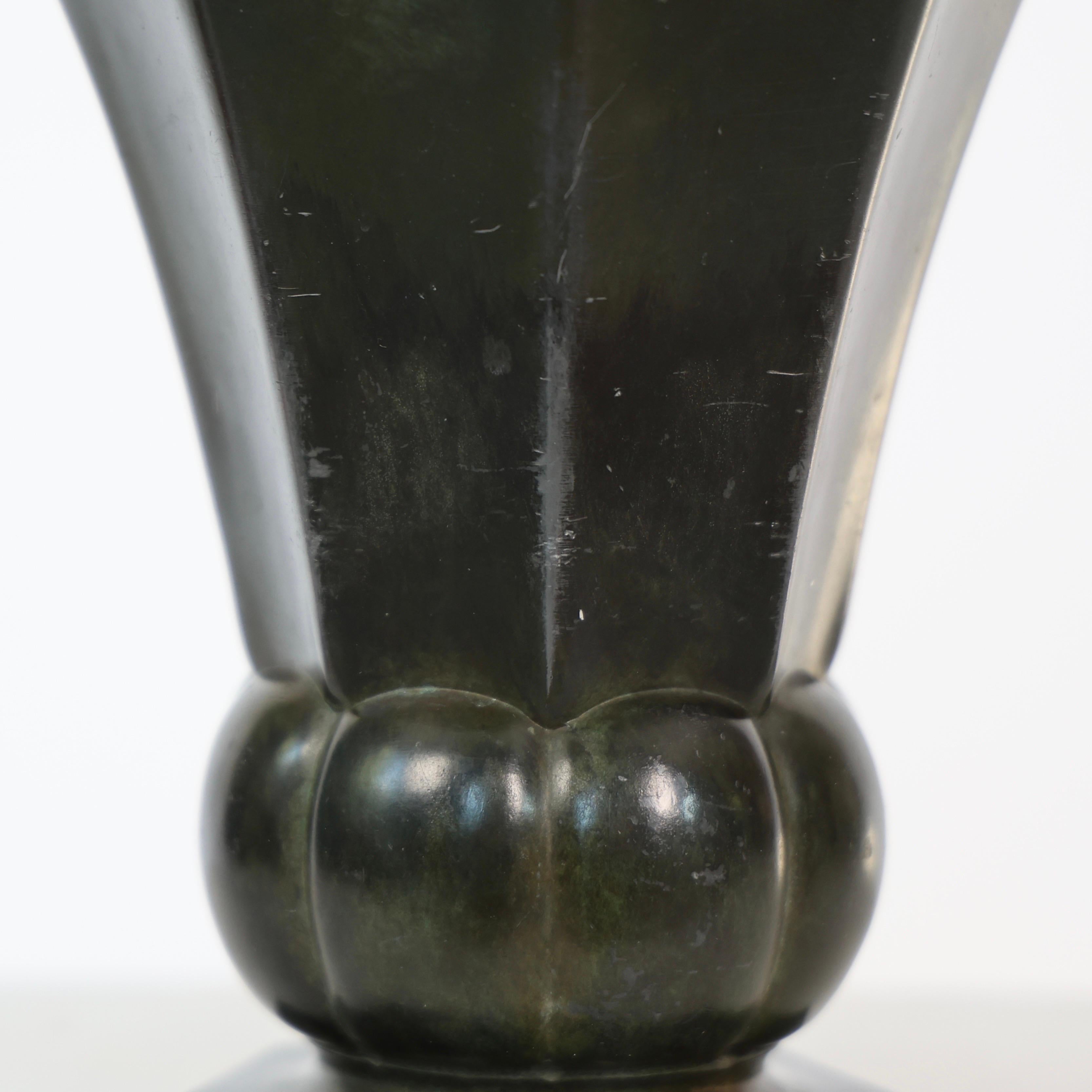 Vaso Diskometal di Just Andersen, anni '30, Danimarca in vendita 2