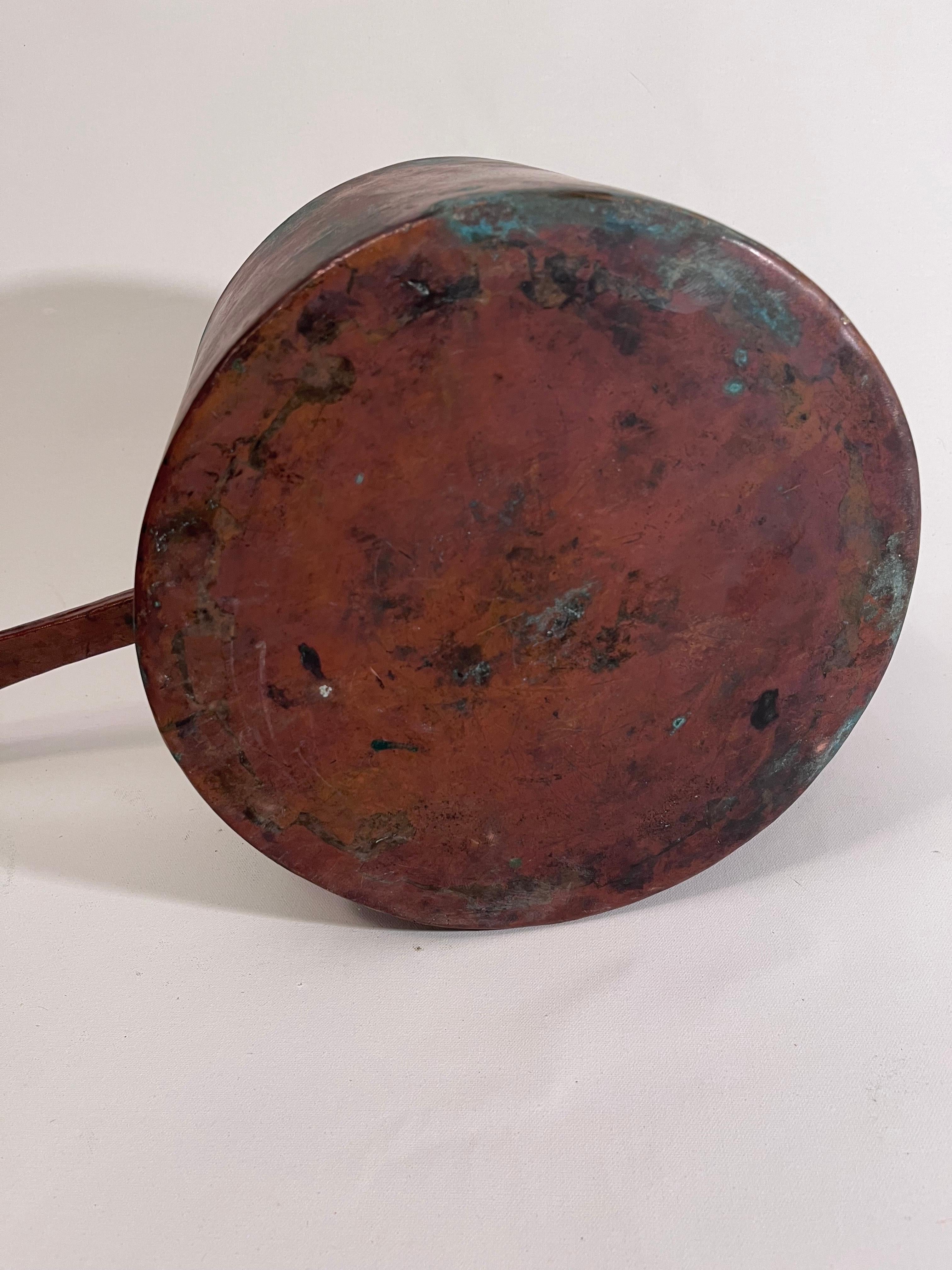 Substanzielle frühen 19. Jahrhundert Pennsylvania primitive große Kupfer Küche Topf im Angebot 5