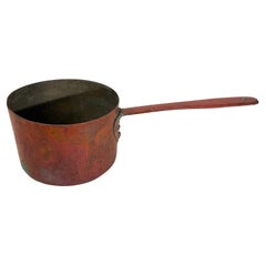 Antique Substantial Early 19th Century Pennsylvania Primitive Large Copper Kitchen Pot