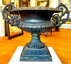 Substantial Early 20th Century Cast Iron Urn