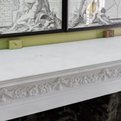 Substantial Early Victorian Statuary Marble Fireplace c.1850