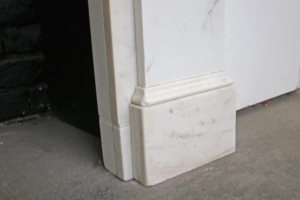 Substantial Early Victorian Statuary Marble Fireplace Surround For Sale 4