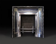 Substantial English Polished Steel Register Grate