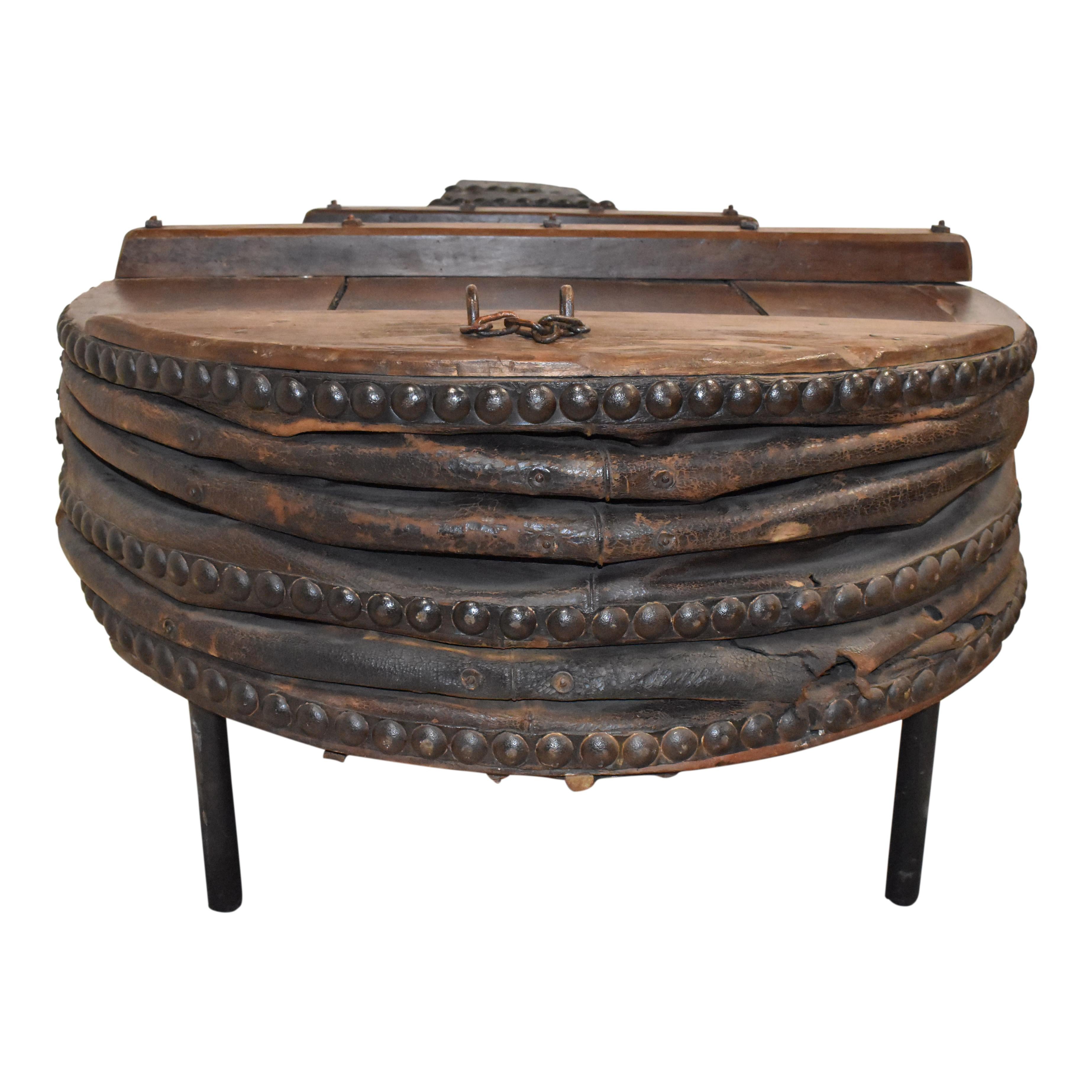 20th Century Substantial Factory Industrial Bellows Coffee Table For Sale