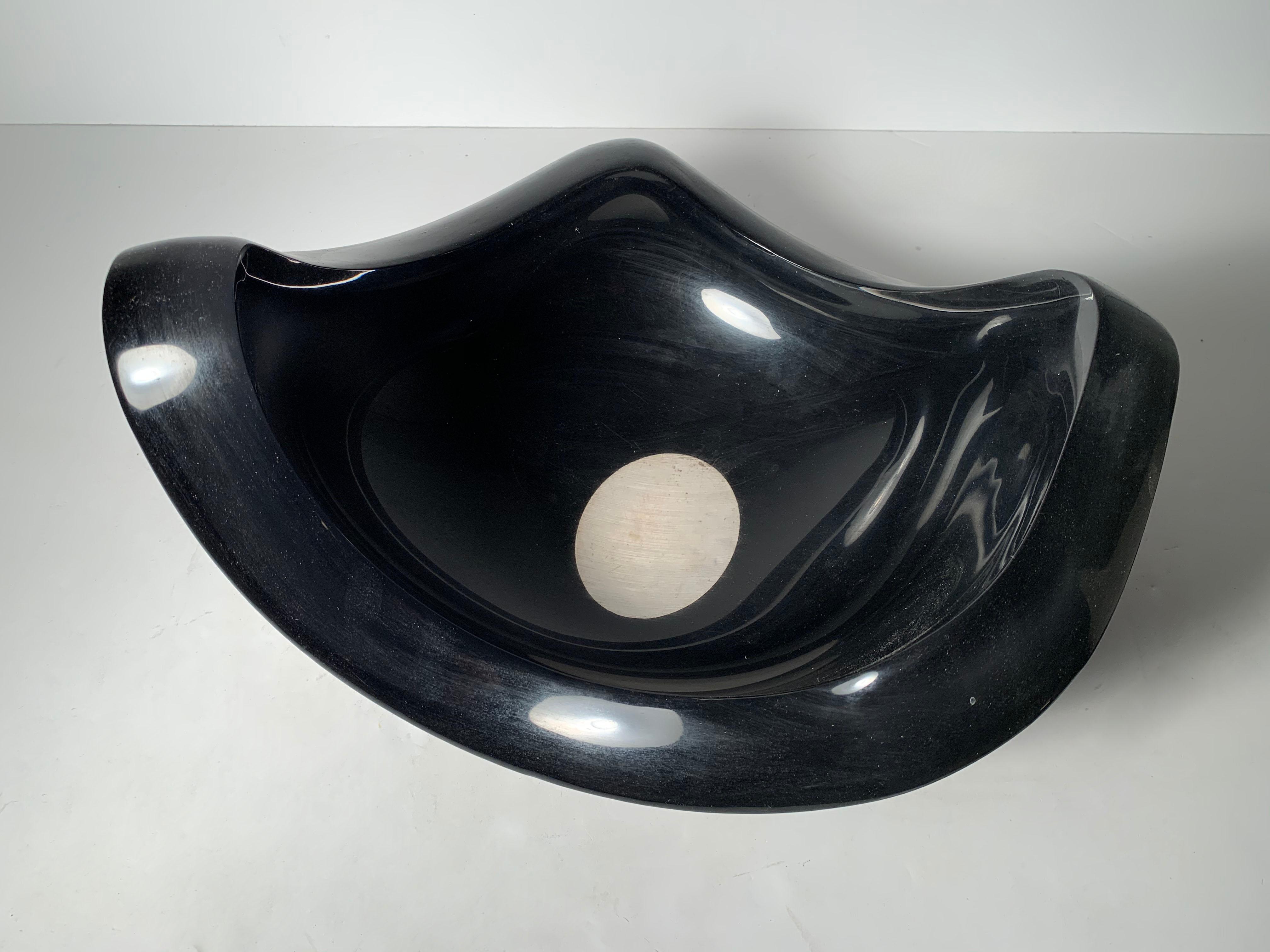 20th Century Substantial Free Form Organic Lucite Bowl Attributed to Astrolite Herbert Ritts